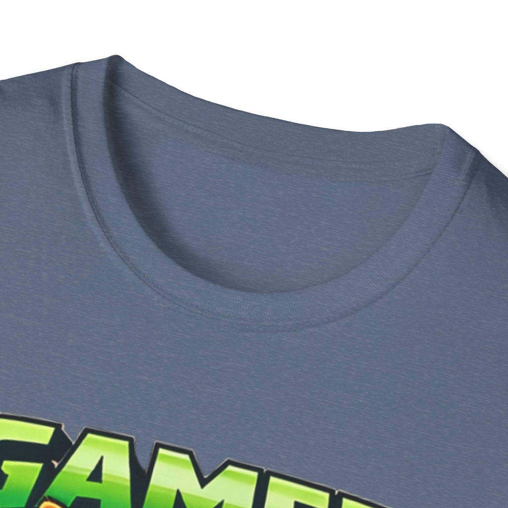 Gamer Cat with Controller T-Shirt | Eat Sleep Game Repeat