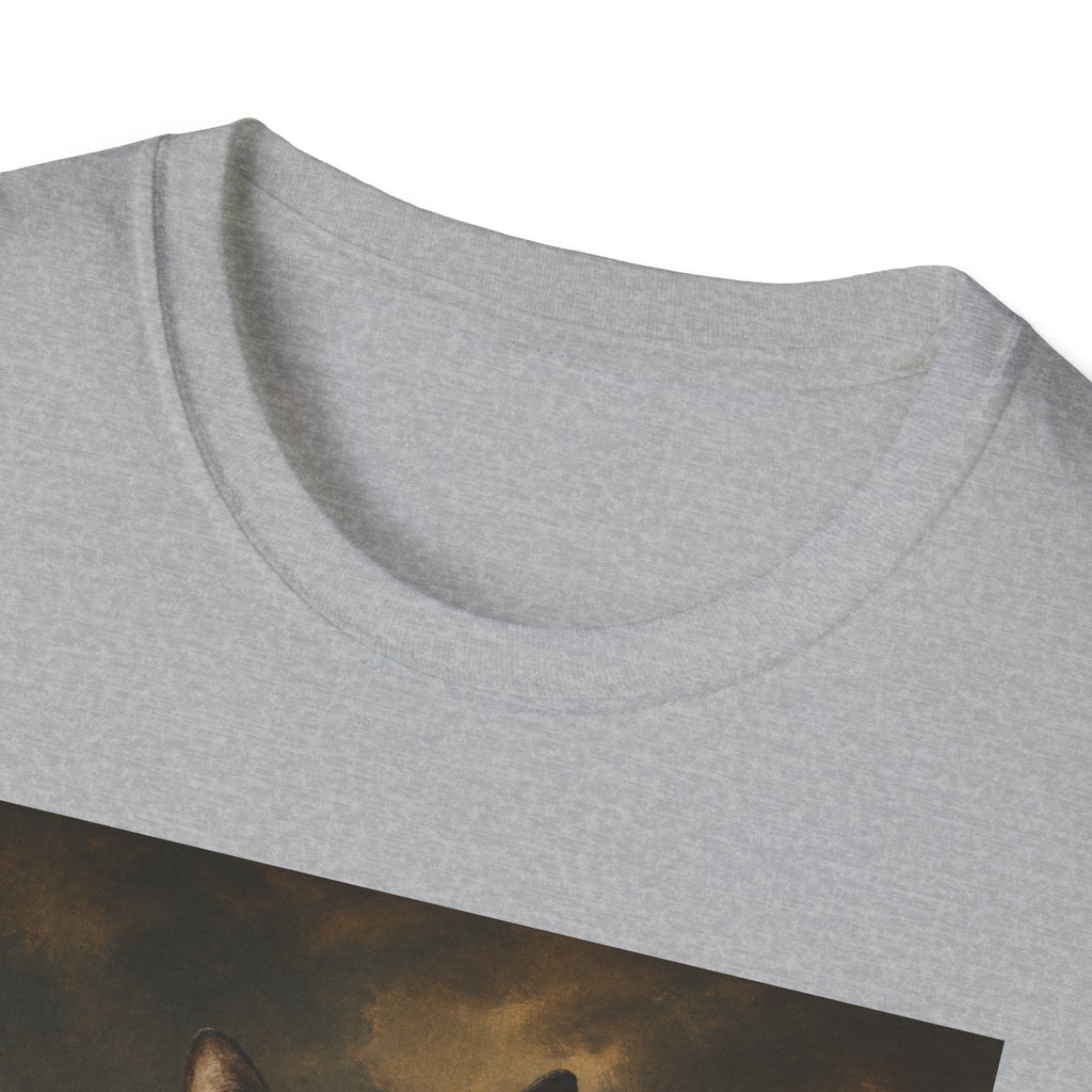 Regal Black Cat General T-Shirt | Vintage Portrait, Military Uniform