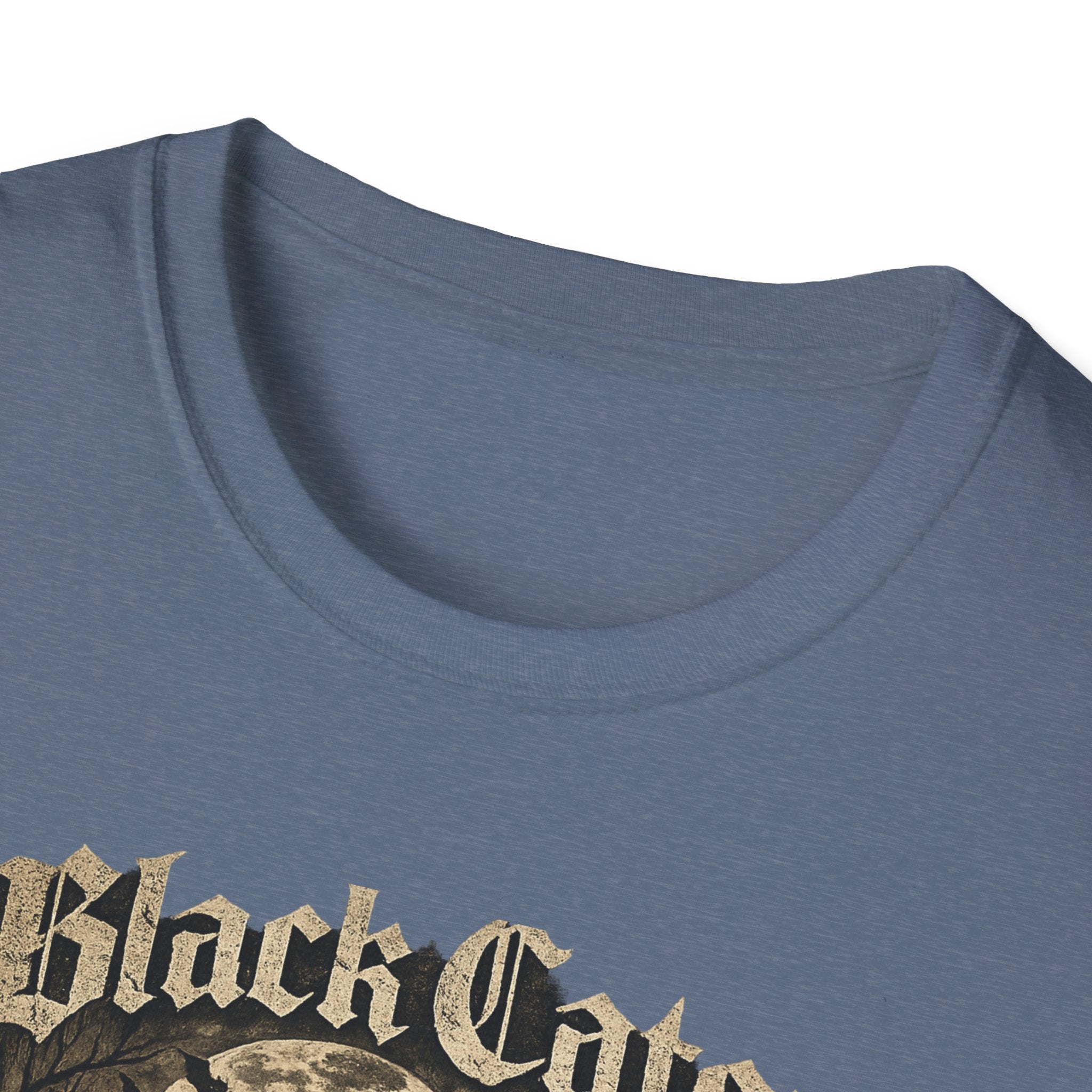 Black Cats & Coffee T-Shirt | Vintage Gothic Cat Illustration, Coffee Lover