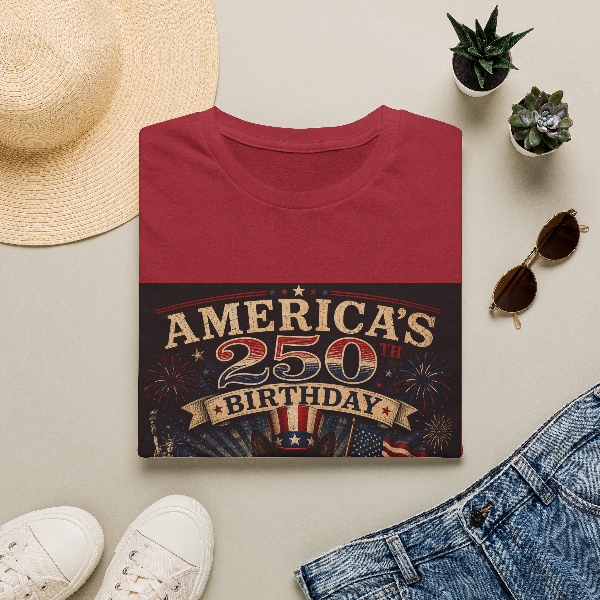 America's 250th Birthday T-Shirt | 1776–2026 Patriotic Graphic Tee