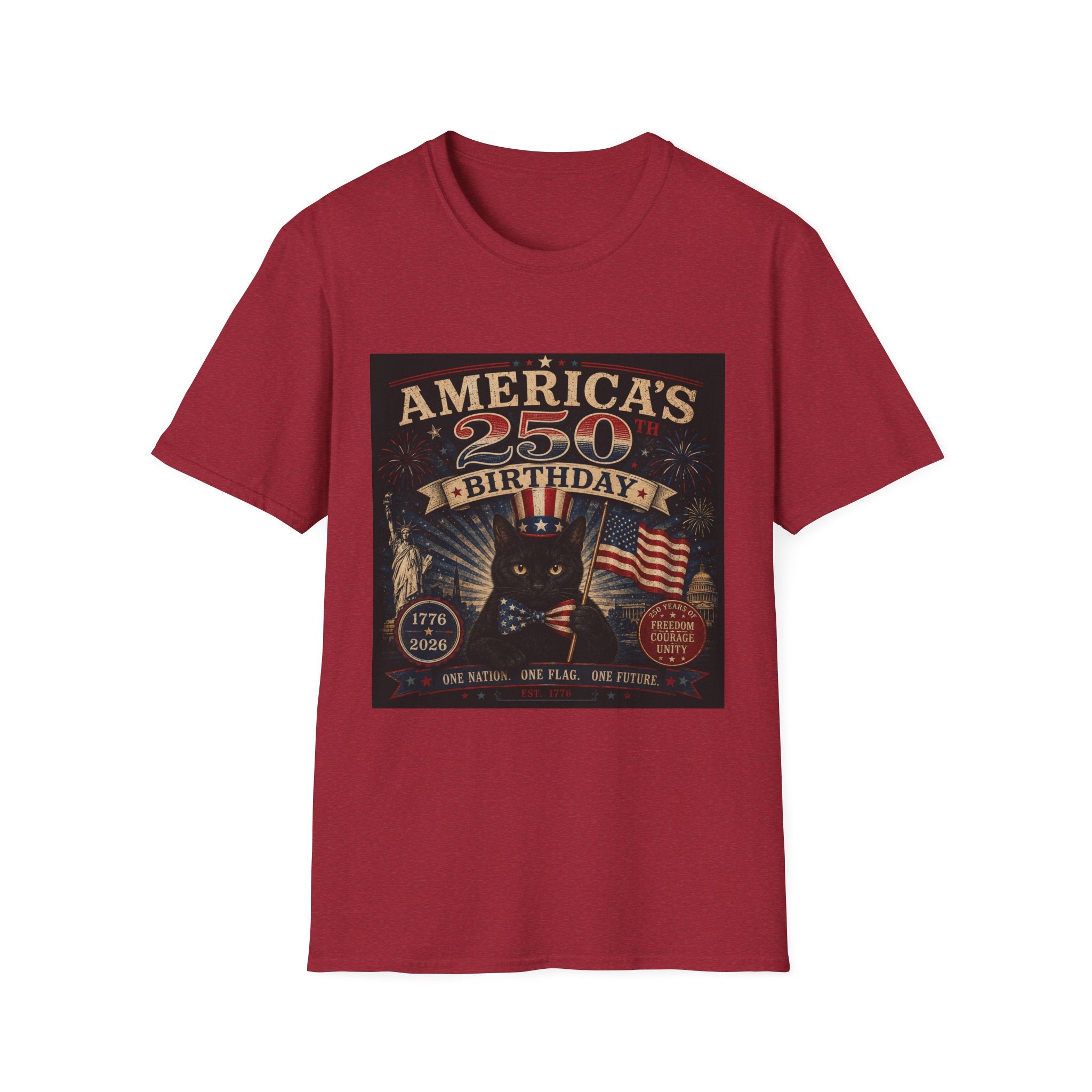 America's 250th Birthday T-Shirt | 1776–2026 Patriotic Graphic Tee