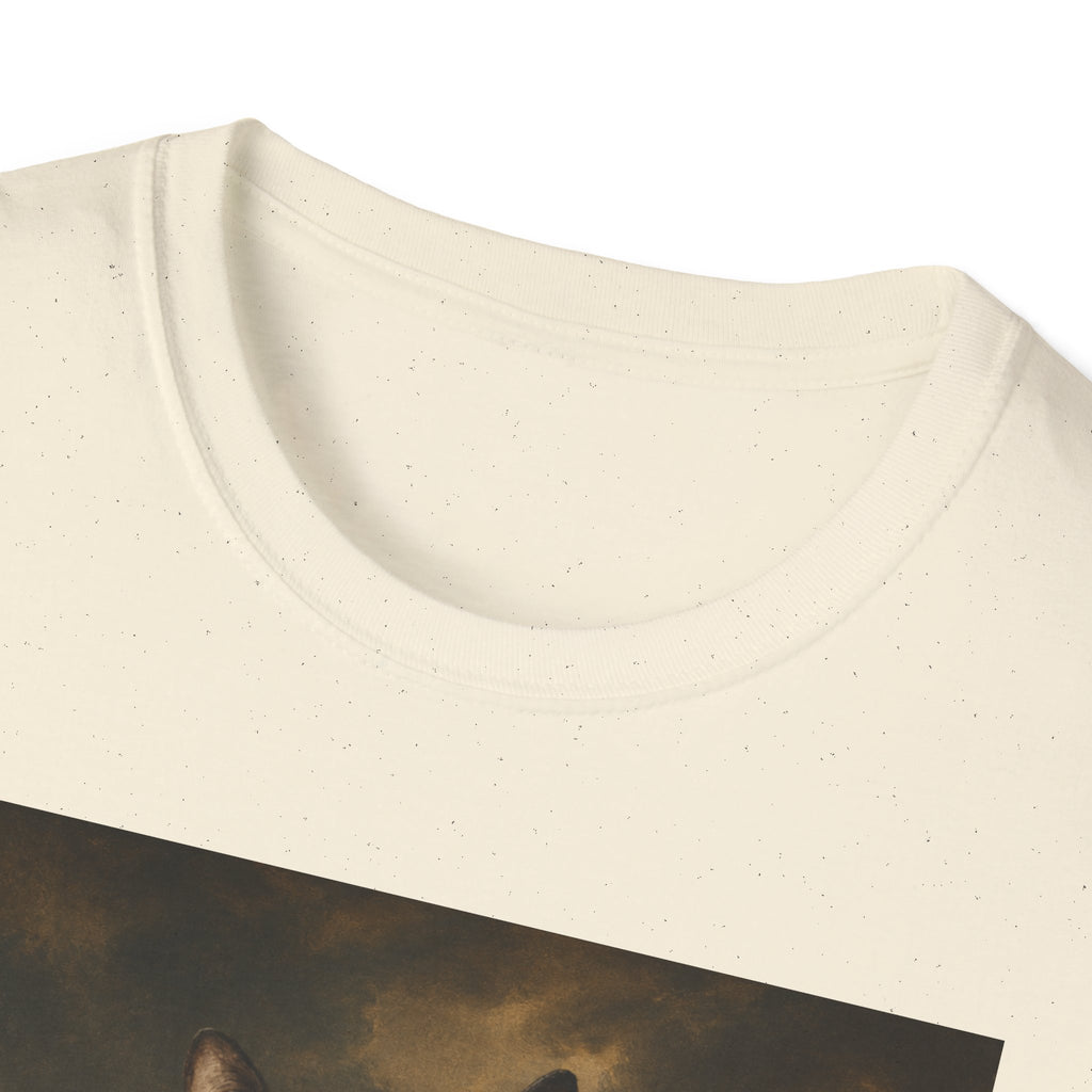 Regal Black Cat General T-Shirt | Vintage Portrait, Military Uniform