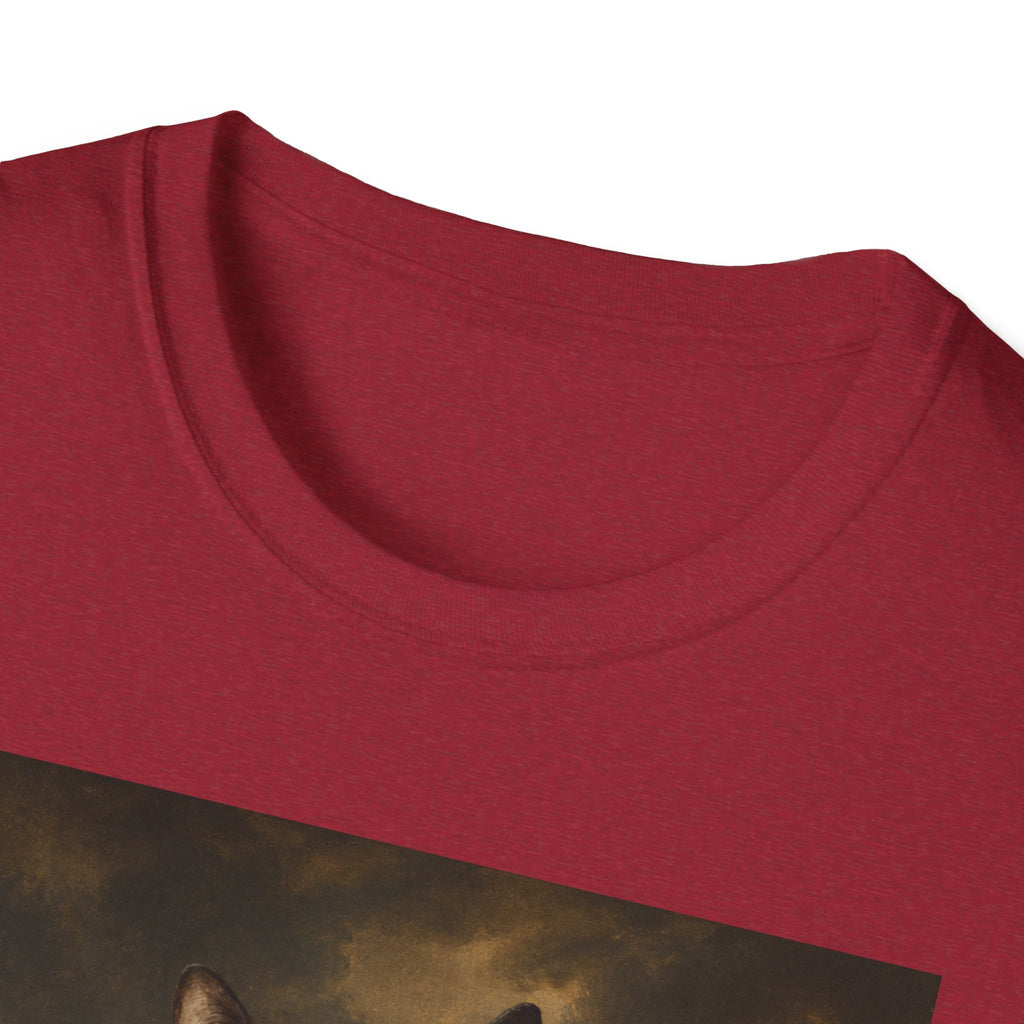 Regal Black Cat General T-Shirt | Vintage Portrait, Military Uniform