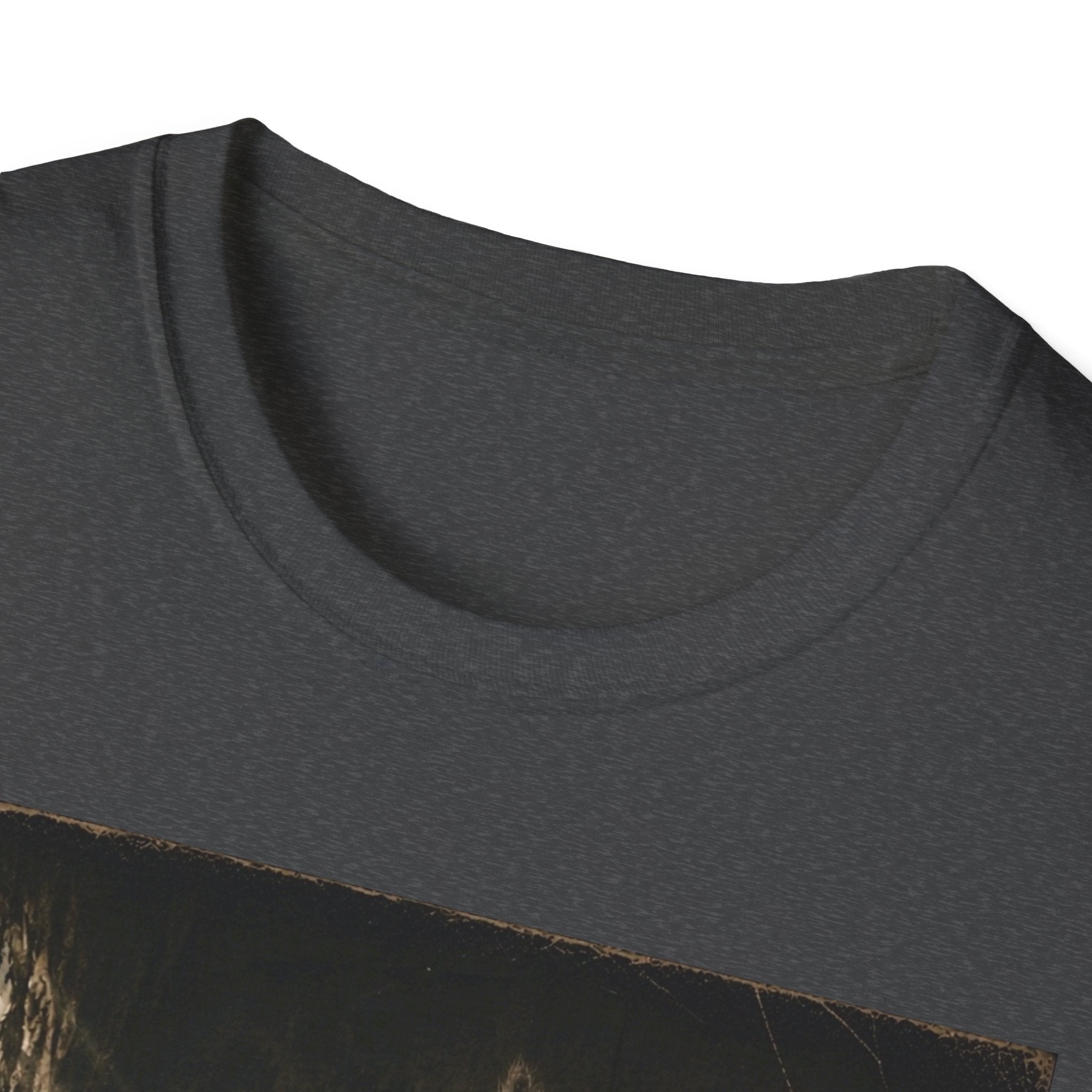 Gray Spooky Cat T-Shirt | Halloween Cat Shirt