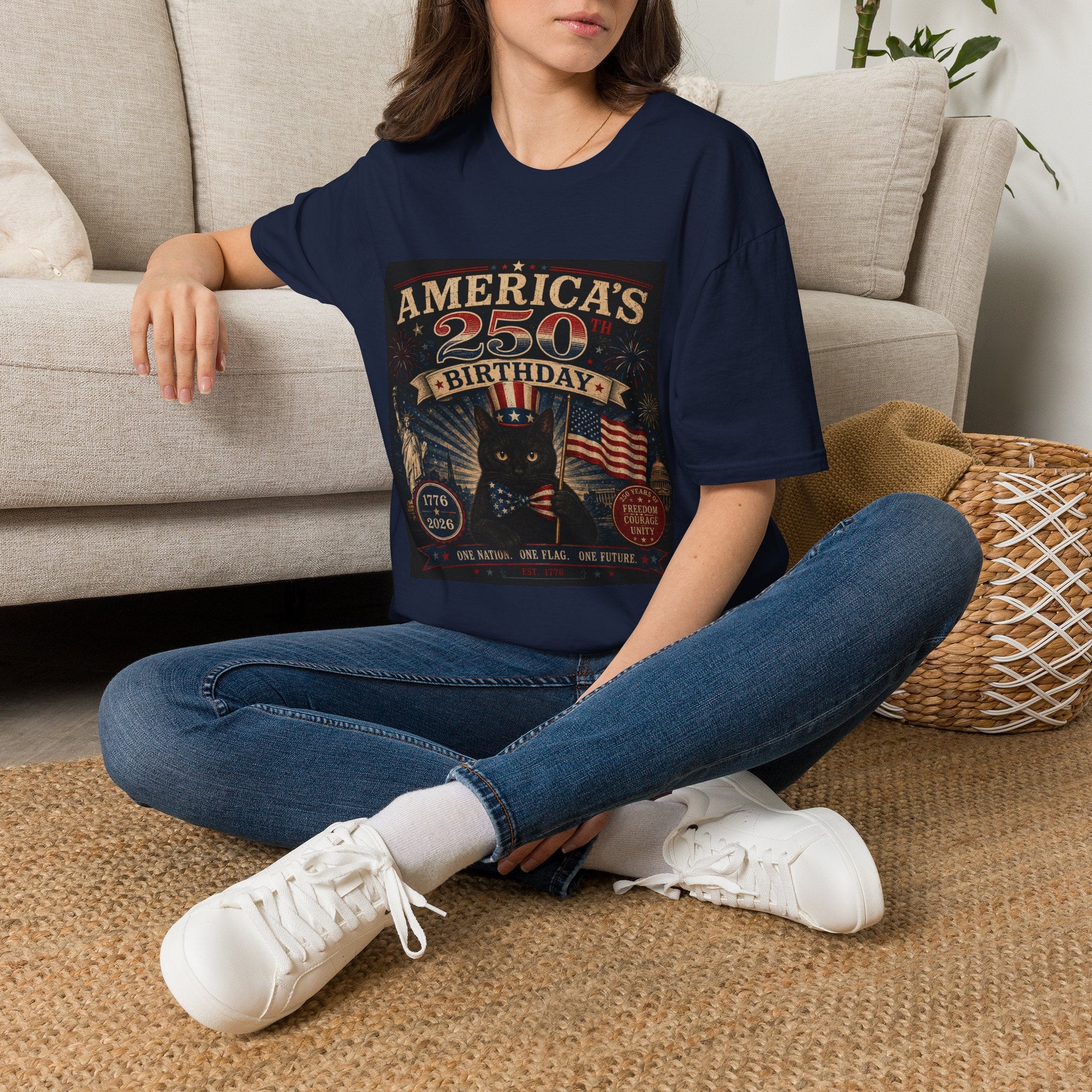 America's 250th Birthday T-Shirt | 1776–2026 Patriotic Graphic Tee