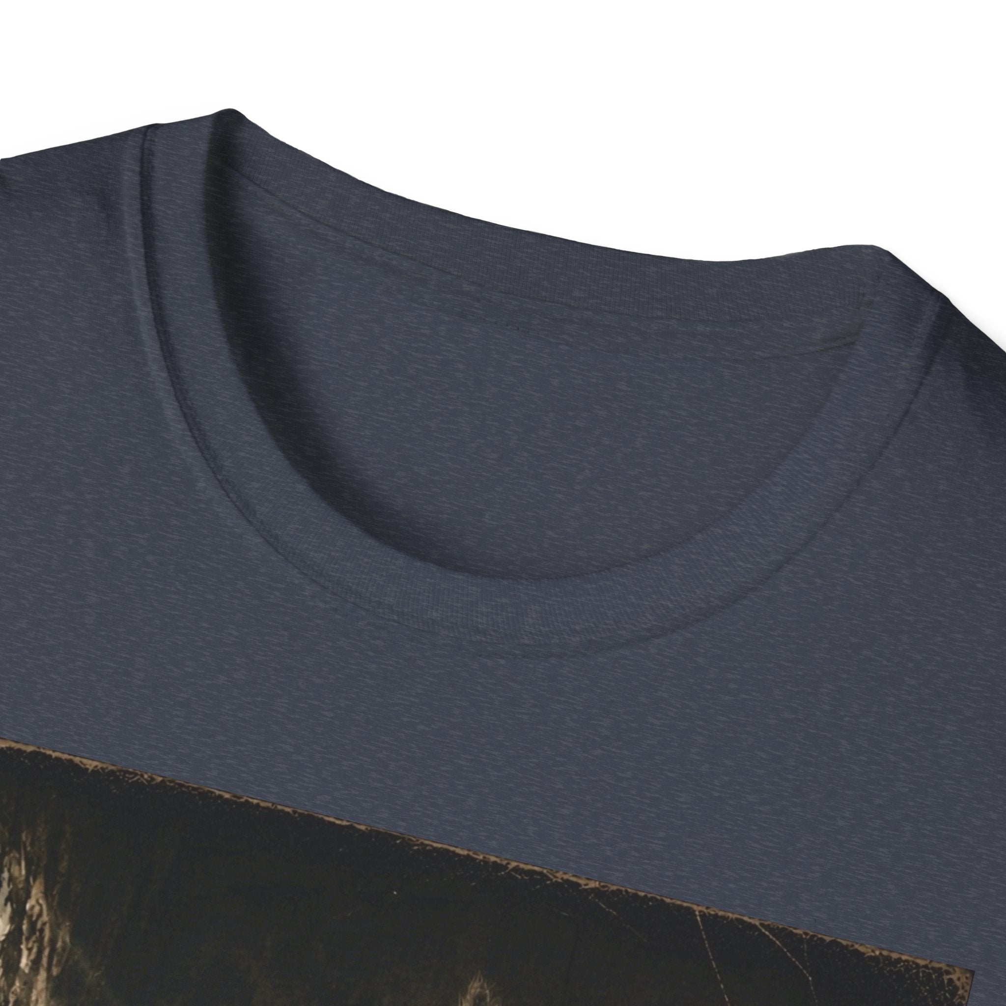 Gray Spooky Cat T-Shirt | Halloween Cat Shirt