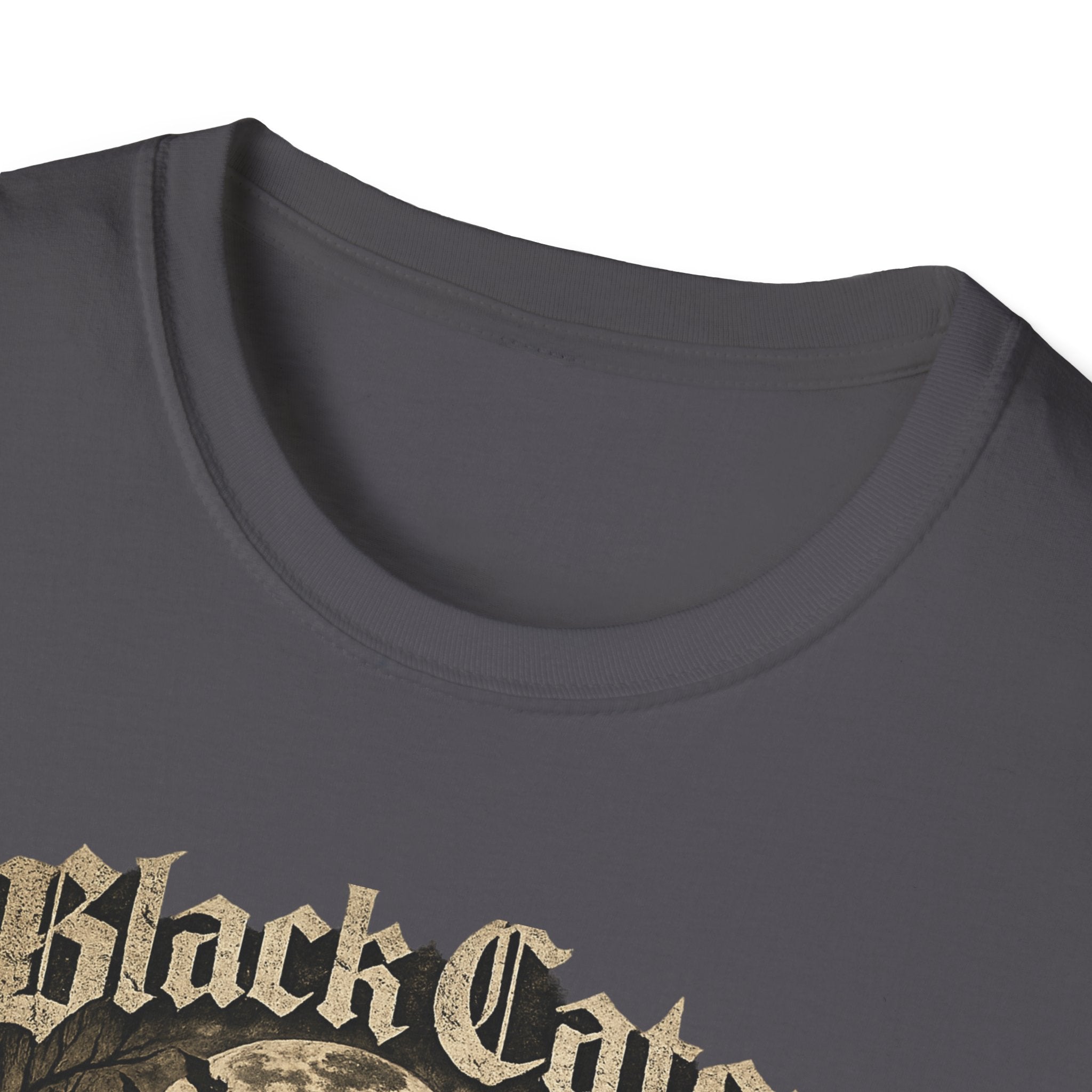 Black Cats & Coffee T-Shirt | Vintage Gothic Cat Illustration, Coffee Lover