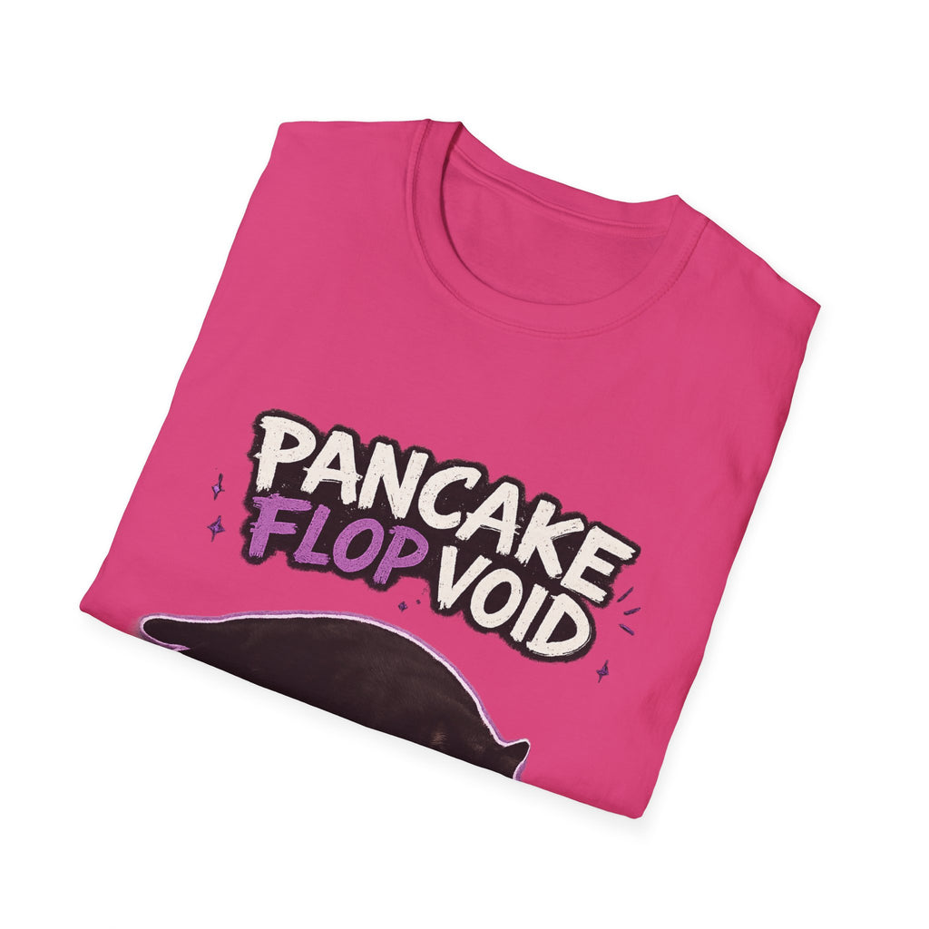 Pancake Flop Void cat graphic T-Shirt | no bones no thoughts just flop