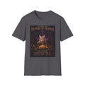 Depths of Despair Cat with Cheese, T-Shirt | Cat Illustration, Funny Quote
