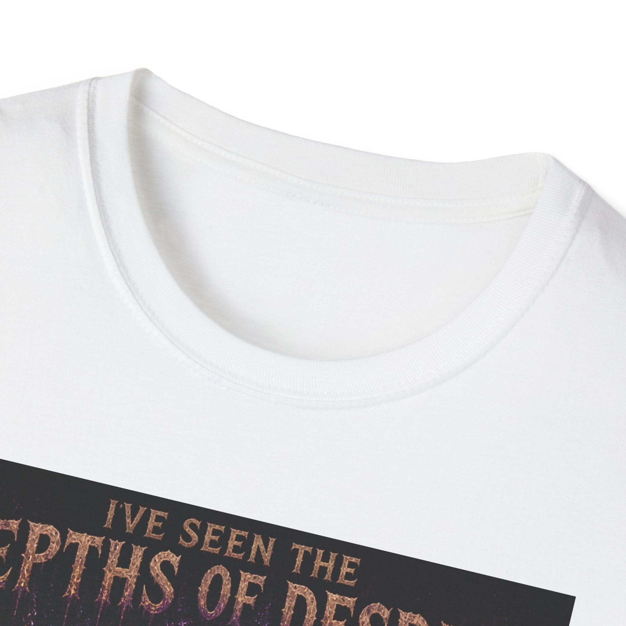 Depths of Despair Cat with Cheese, T-Shirt | Cat Illustration, Funny Quote