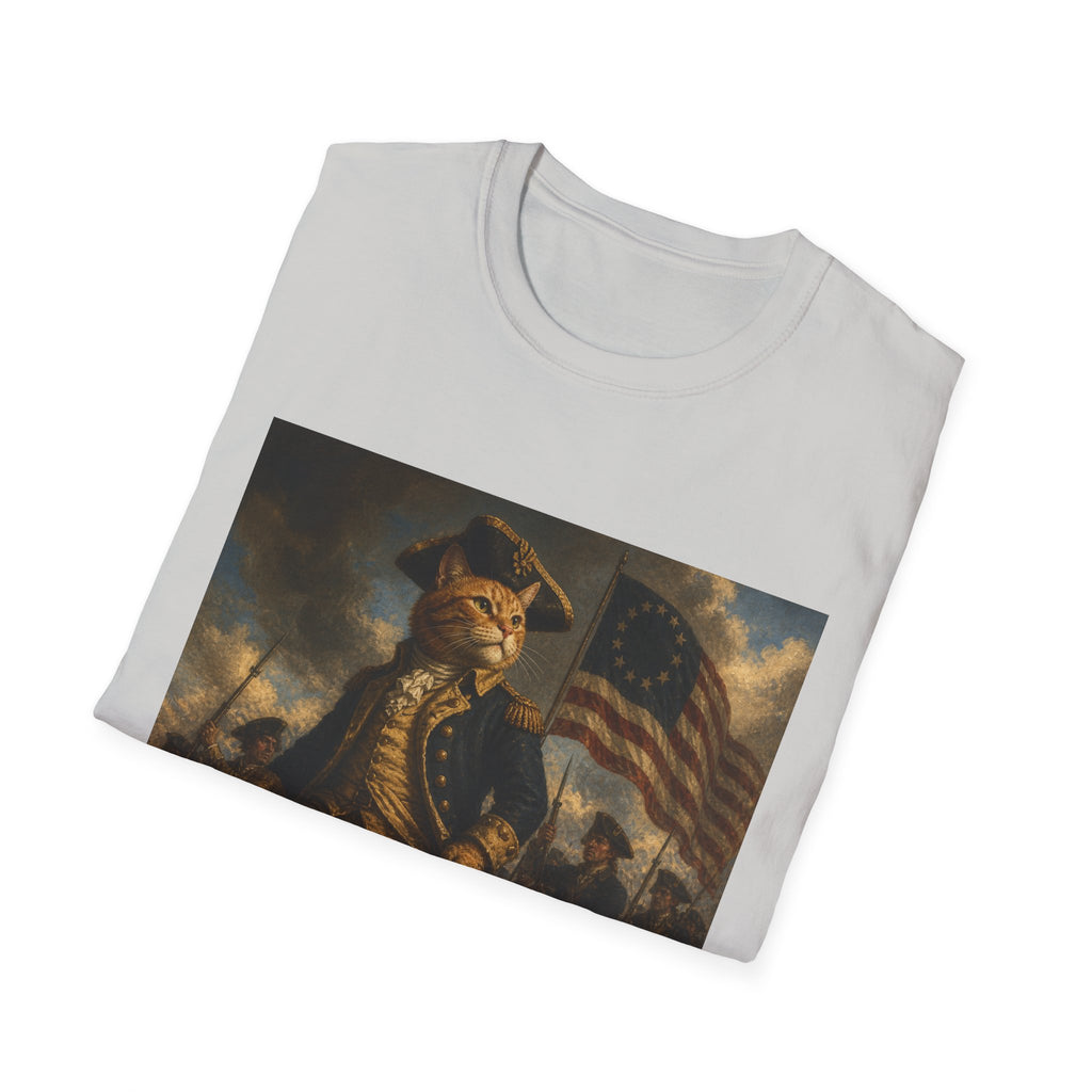 4th of July Revolutionary Fox T-Shirt | American Flag, 1776 Patriotic Design