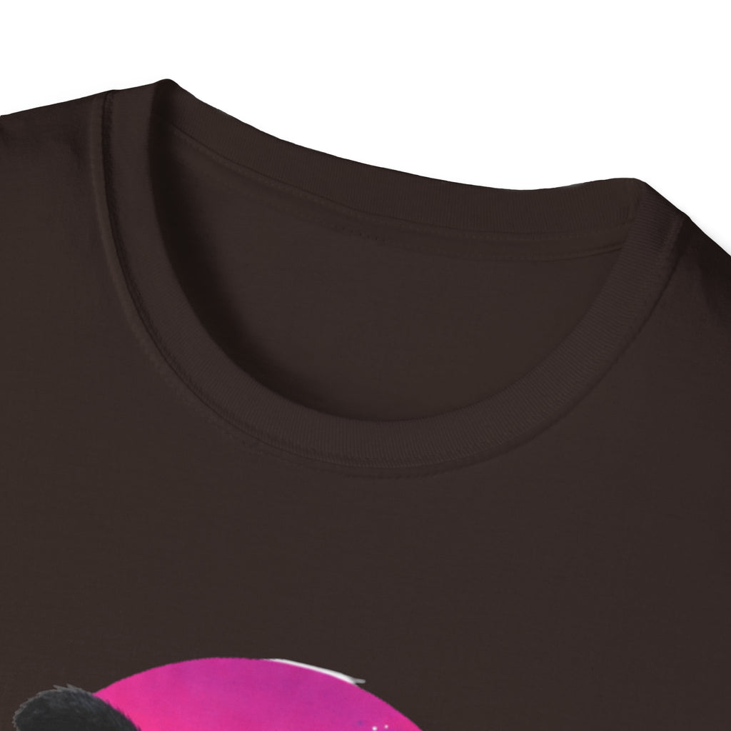 Retro Vaporwave Black Cats T-Shirt | Neon Sunset City