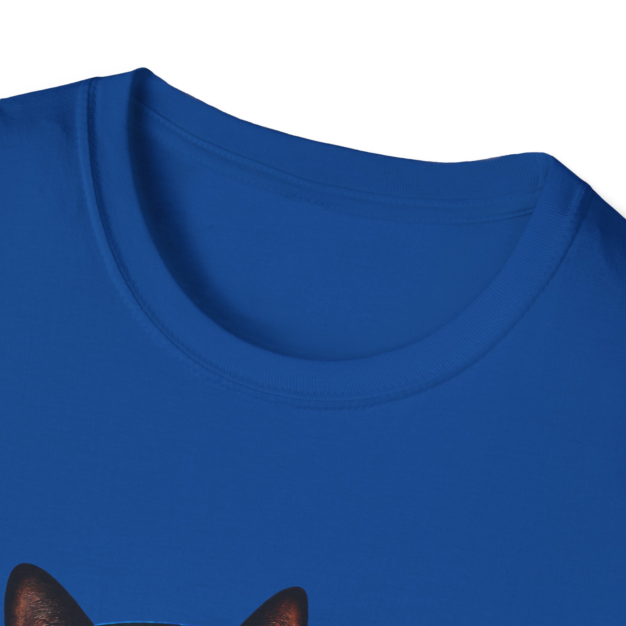 Black Cat with Headphones I Saw That T-Shirt | Funny Cat Tee