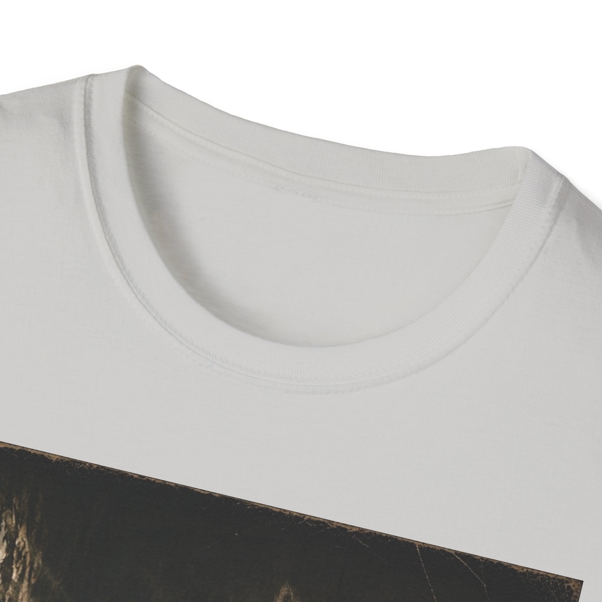 Gray Spooky Cat T-Shirt | Halloween Cat Shirt