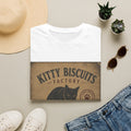 Kitty Biscuits Factory T-Shirt | Vintage Black Cat Illustration