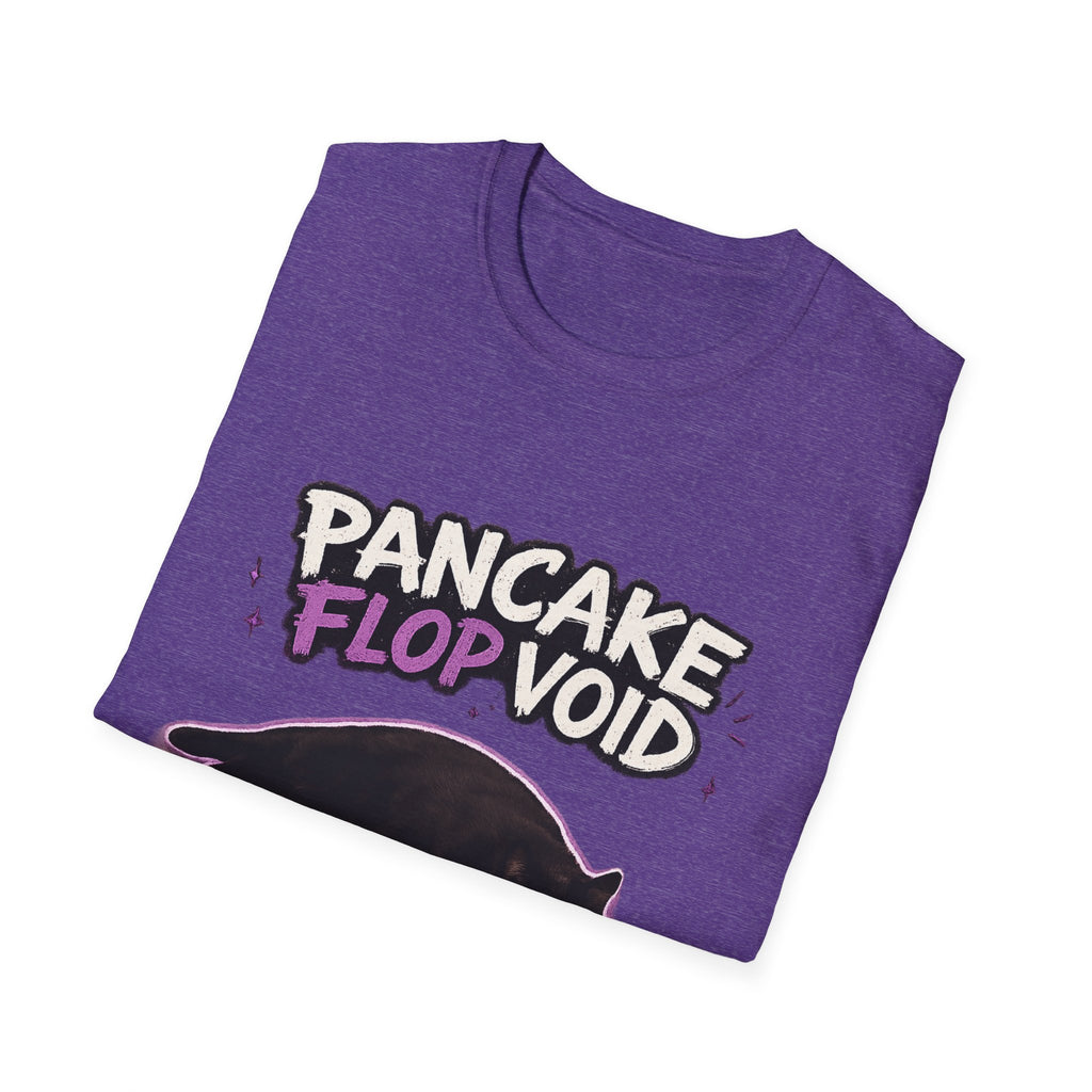 Pancake Flop Void cat graphic T-Shirt | no bones no thoughts just flop