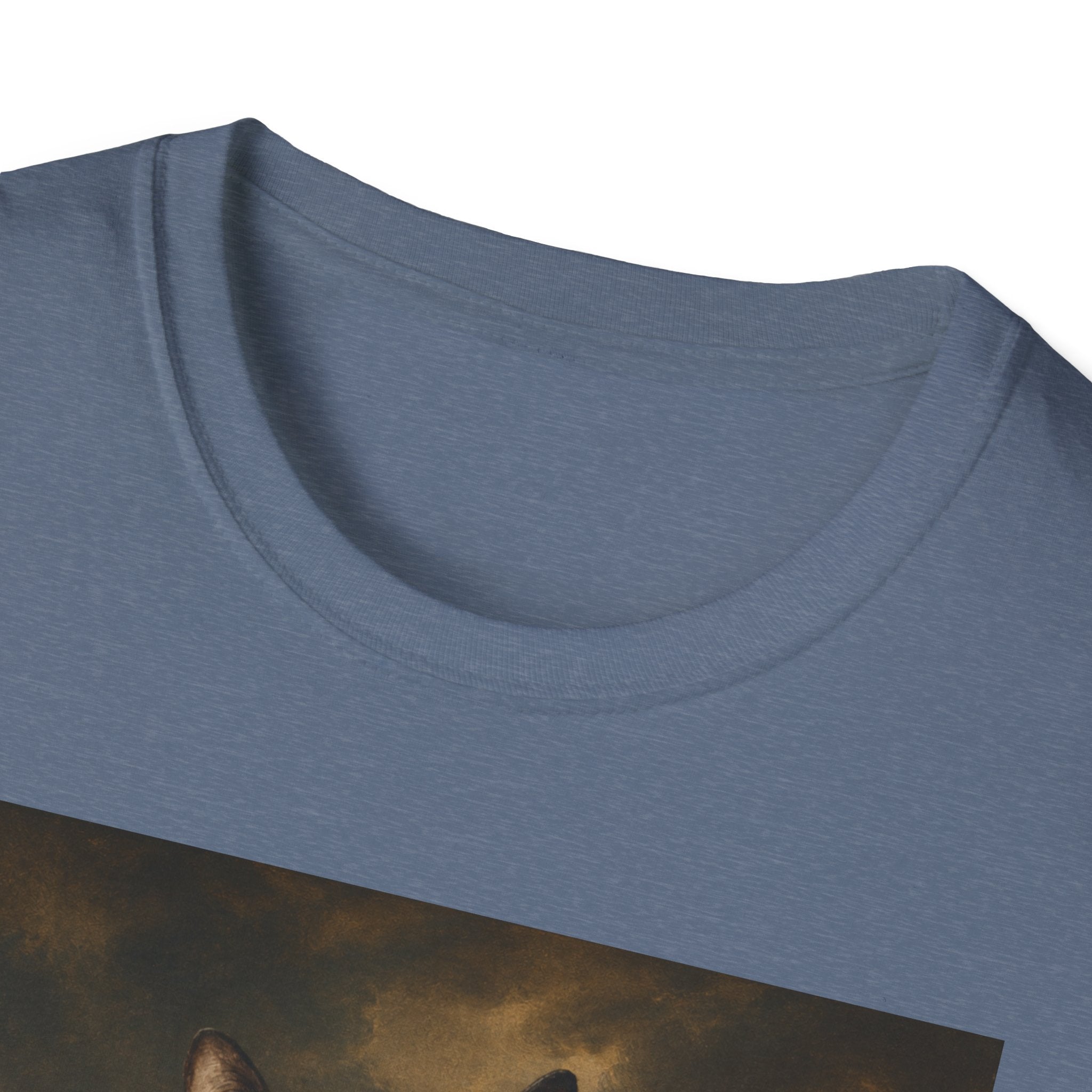 Regal Black Cat General T-Shirt | Vintage Portrait, Military Uniform