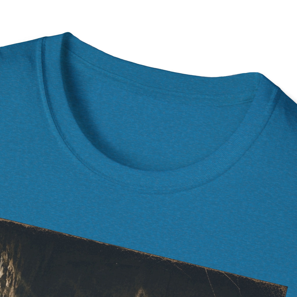 Gray Spooky Cat T-Shirt | Halloween Cat Shirt