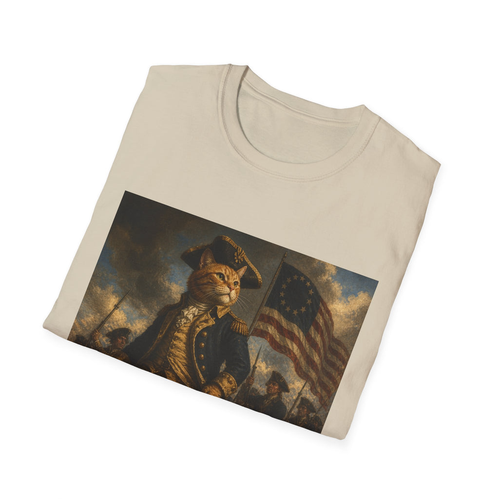 4th of July Revolutionary Fox T-Shirt | American Flag, 1776 Patriotic Design