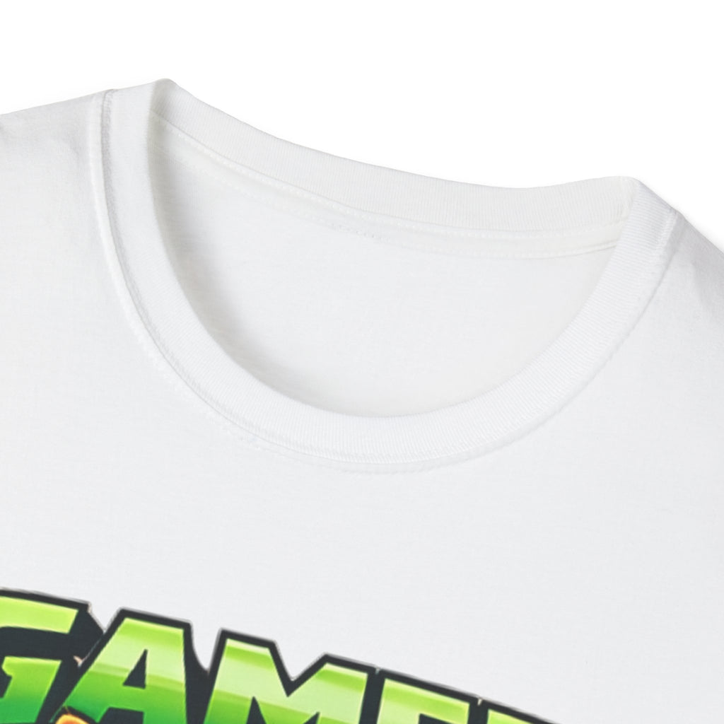 Gamer Cat with Controller T-Shirt | Eat Sleep Game Repeat