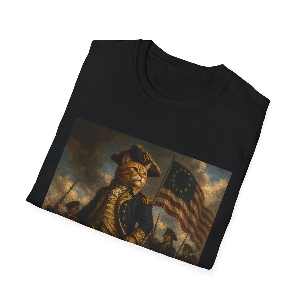4th of July Revolutionary Fox T-Shirt | American Flag, 1776 Patriotic Design