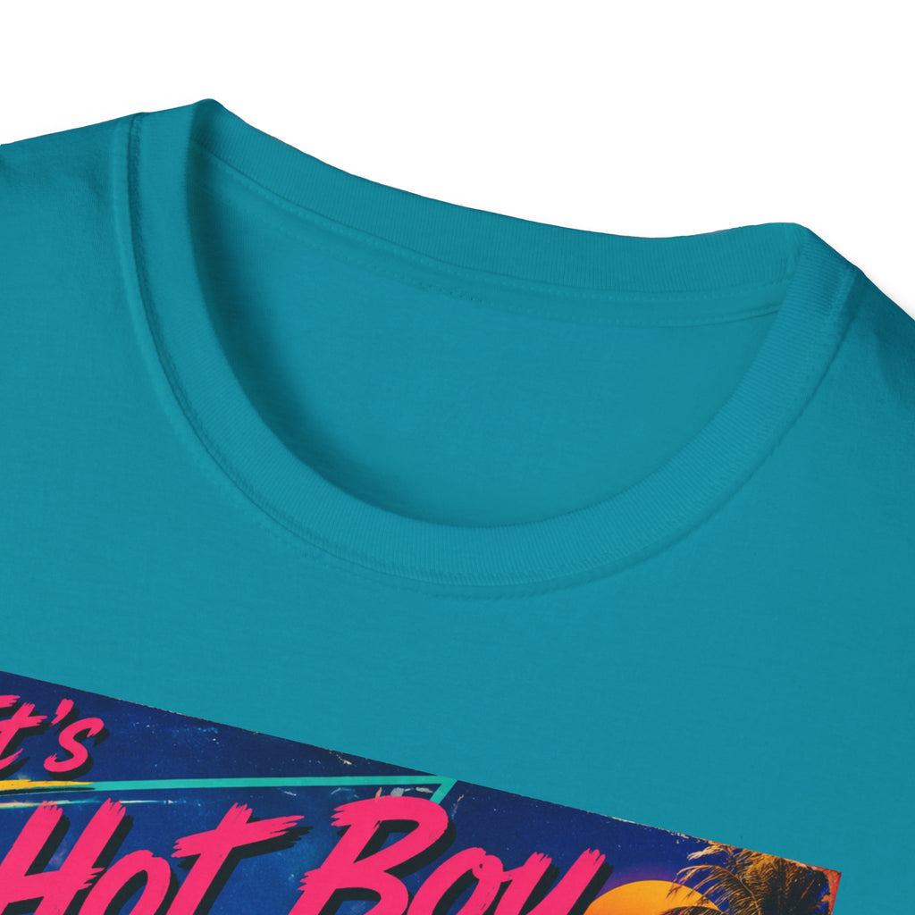 Hot Boy Summer Time cat graphic T-Shirt | retro beach vaporwave