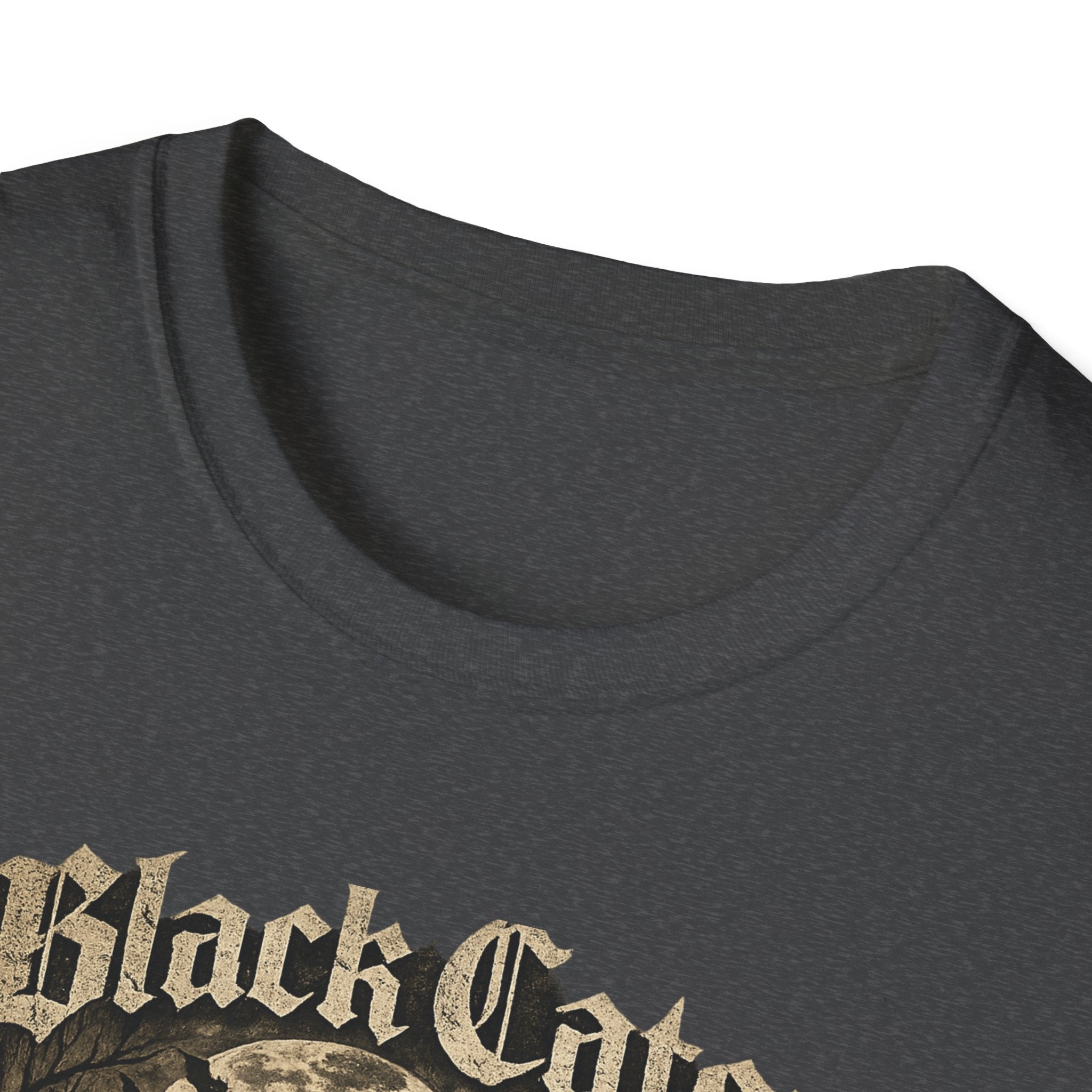 Black Cats & Coffee T-Shirt | Vintage Gothic Cat Illustration, Coffee Lover