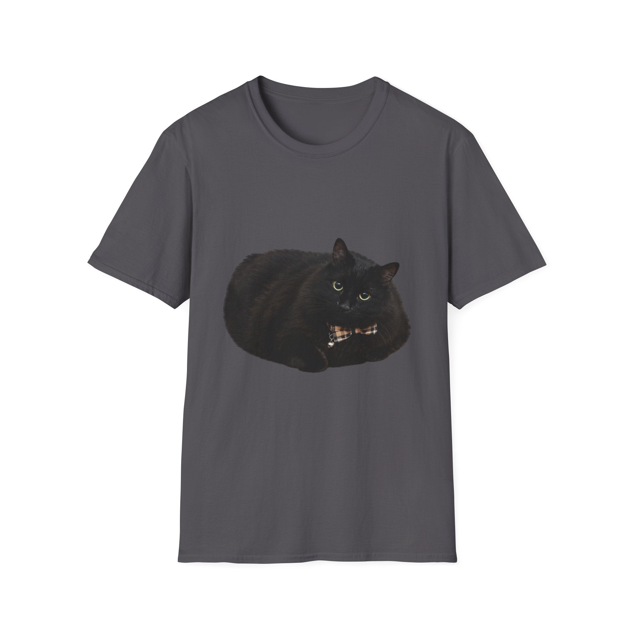 Peeking Black Cat T-Shirt | Minimal Cat Illustration