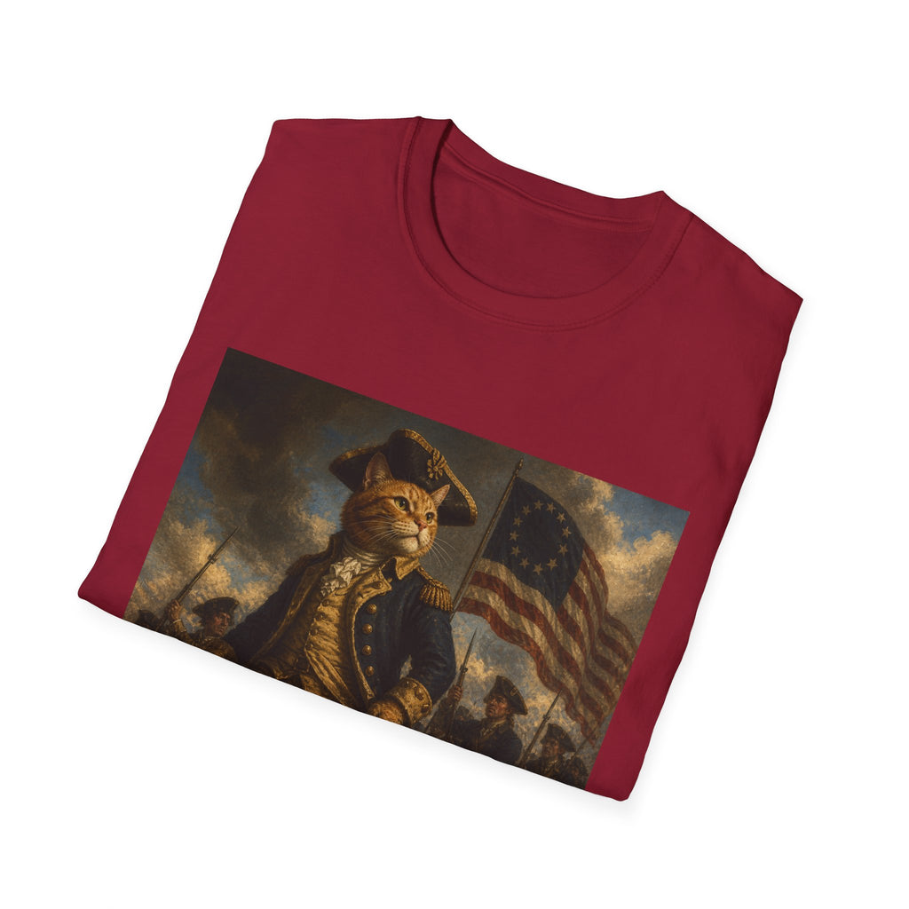 4th of July Revolutionary Fox T-Shirt | American Flag, 1776 Patriotic Design