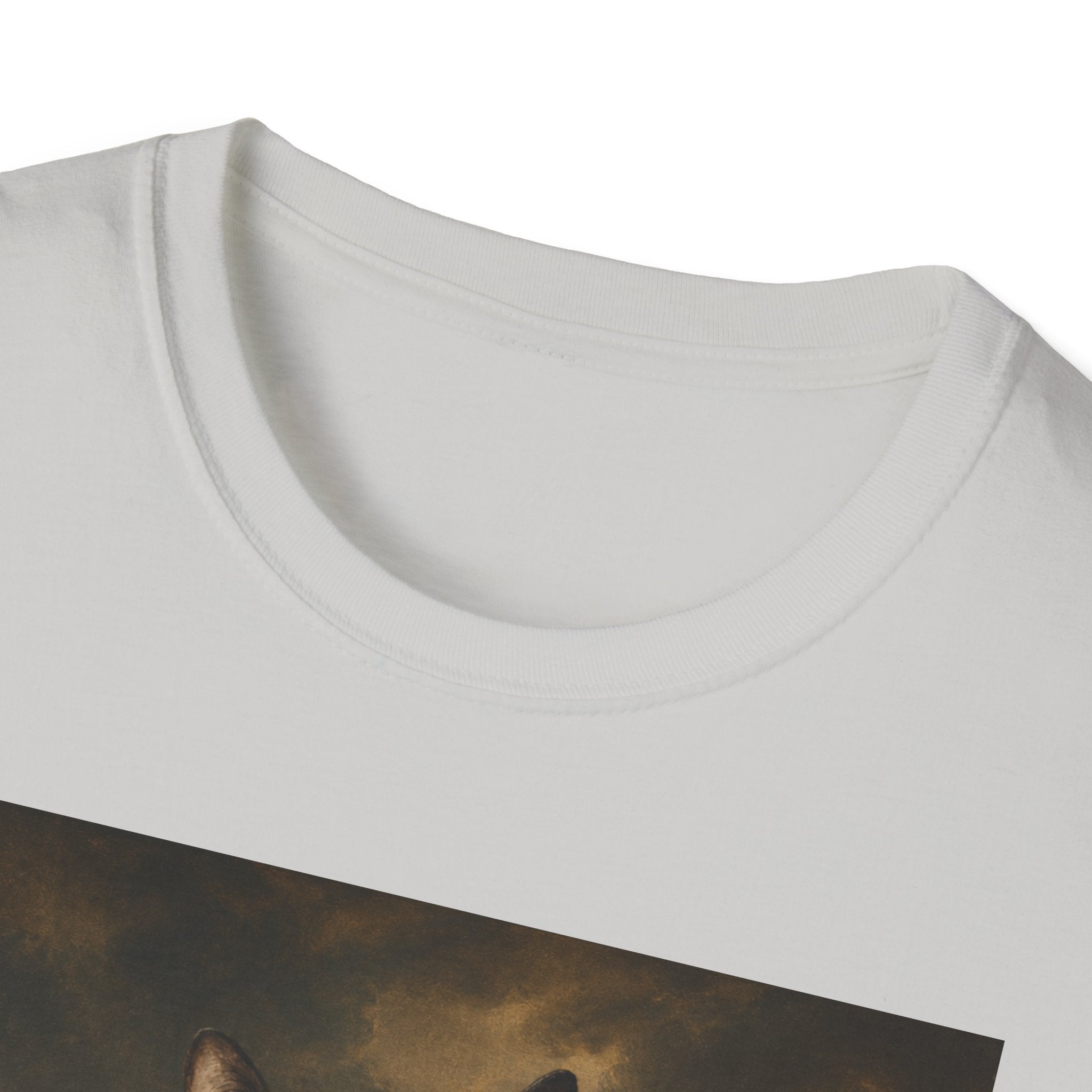 Regal Black Cat General T-Shirt | Vintage Portrait, Military Uniform