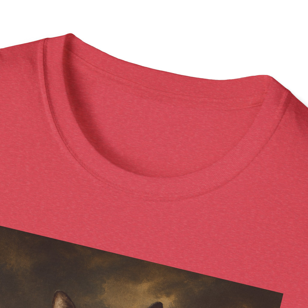 Regal Black Cat General T-Shirt | Vintage Portrait, Military Uniform