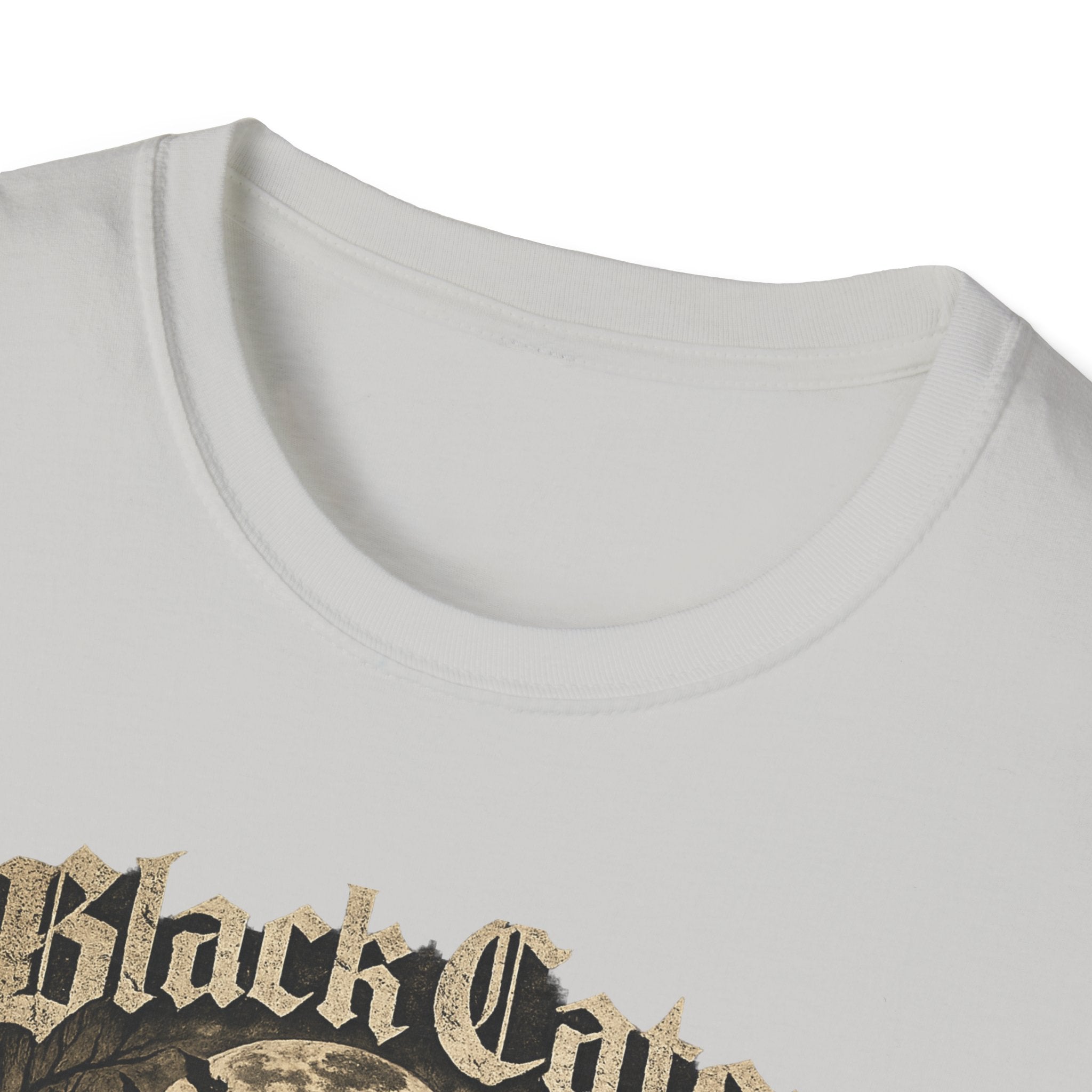 Black Cats & Coffee T-Shirt | Vintage Gothic Cat Illustration, Coffee Lover