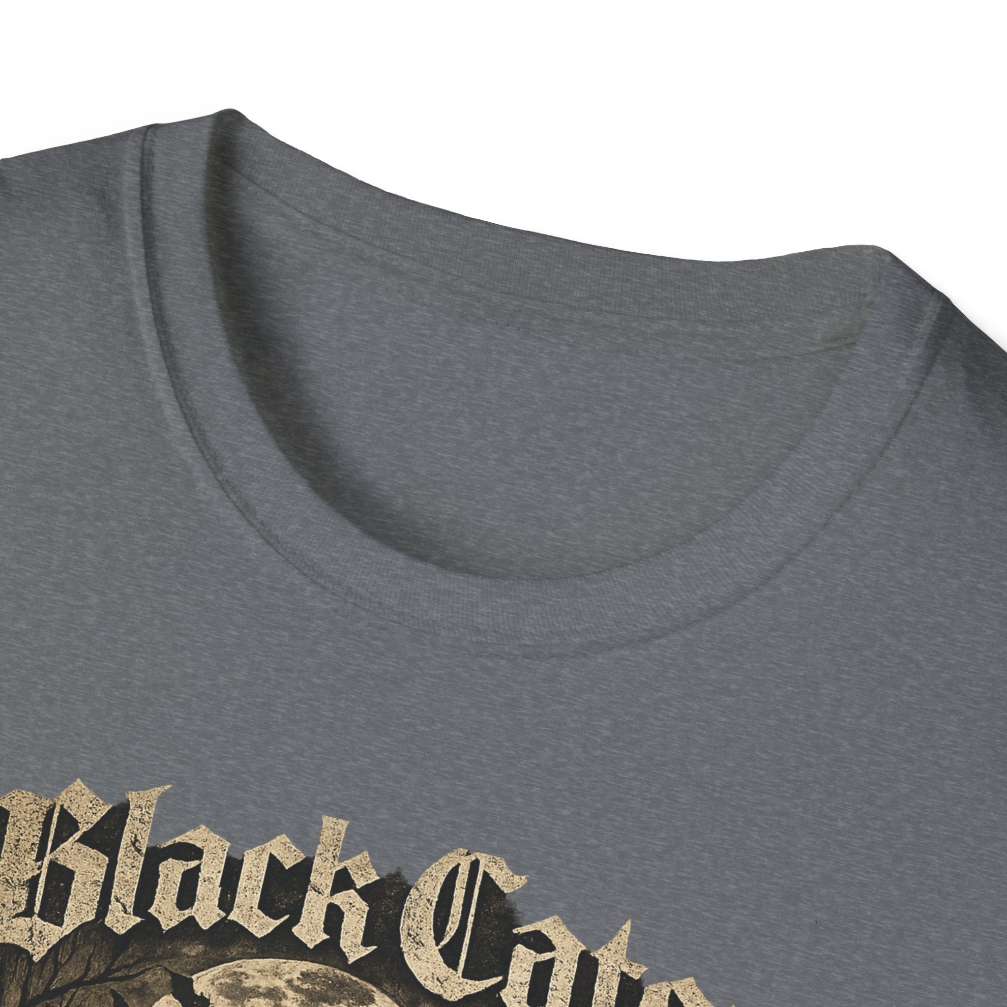 Black Cats & Coffee T-Shirt | Vintage Gothic Cat Illustration, Coffee Lover