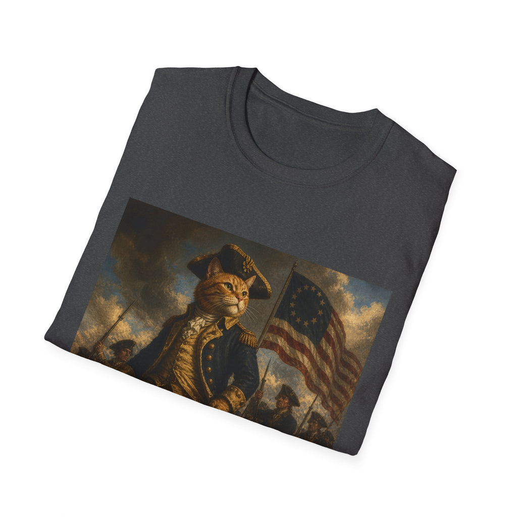 4th of July Revolutionary Fox T-Shirt | American Flag, 1776 Patriotic Design