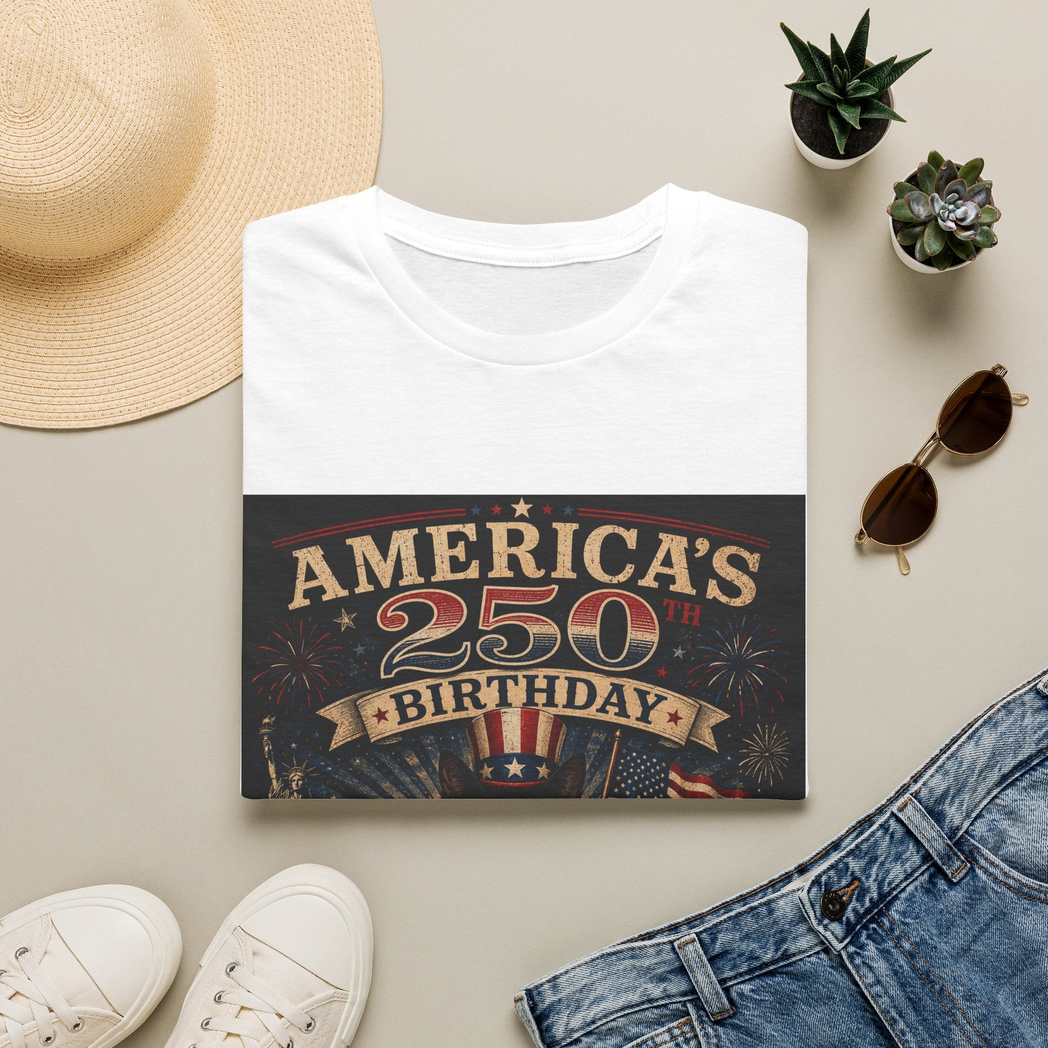 America's 250th Birthday T-Shirt | 1776–2026 Patriotic Graphic Tee