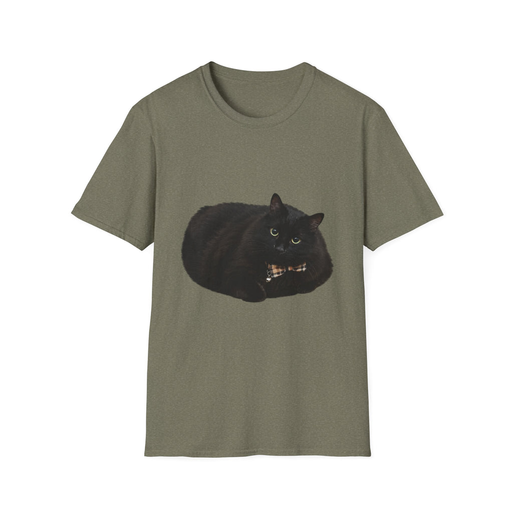 Peeking Black Cat T-Shirt | Minimal Cat Illustration
