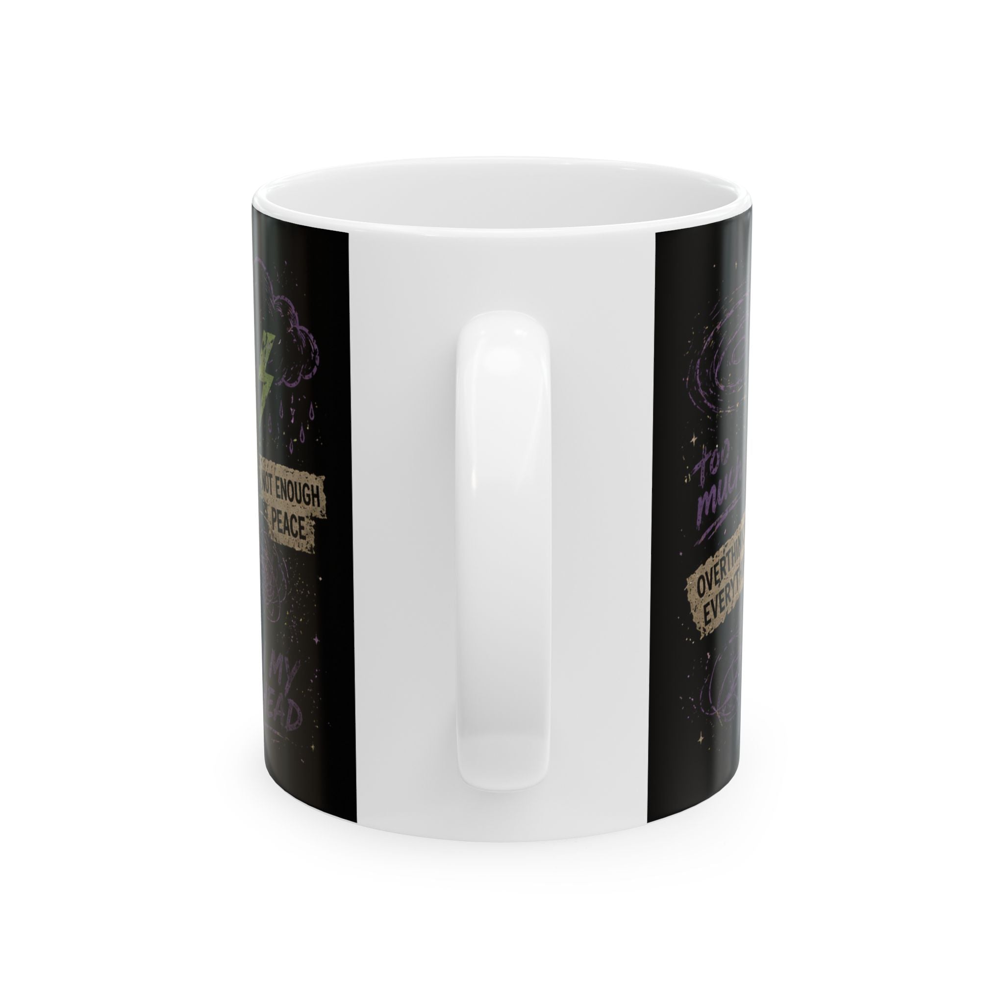Mental Storm Cat Can't Escape My Head Mug | 11oz 15oz Ceramic