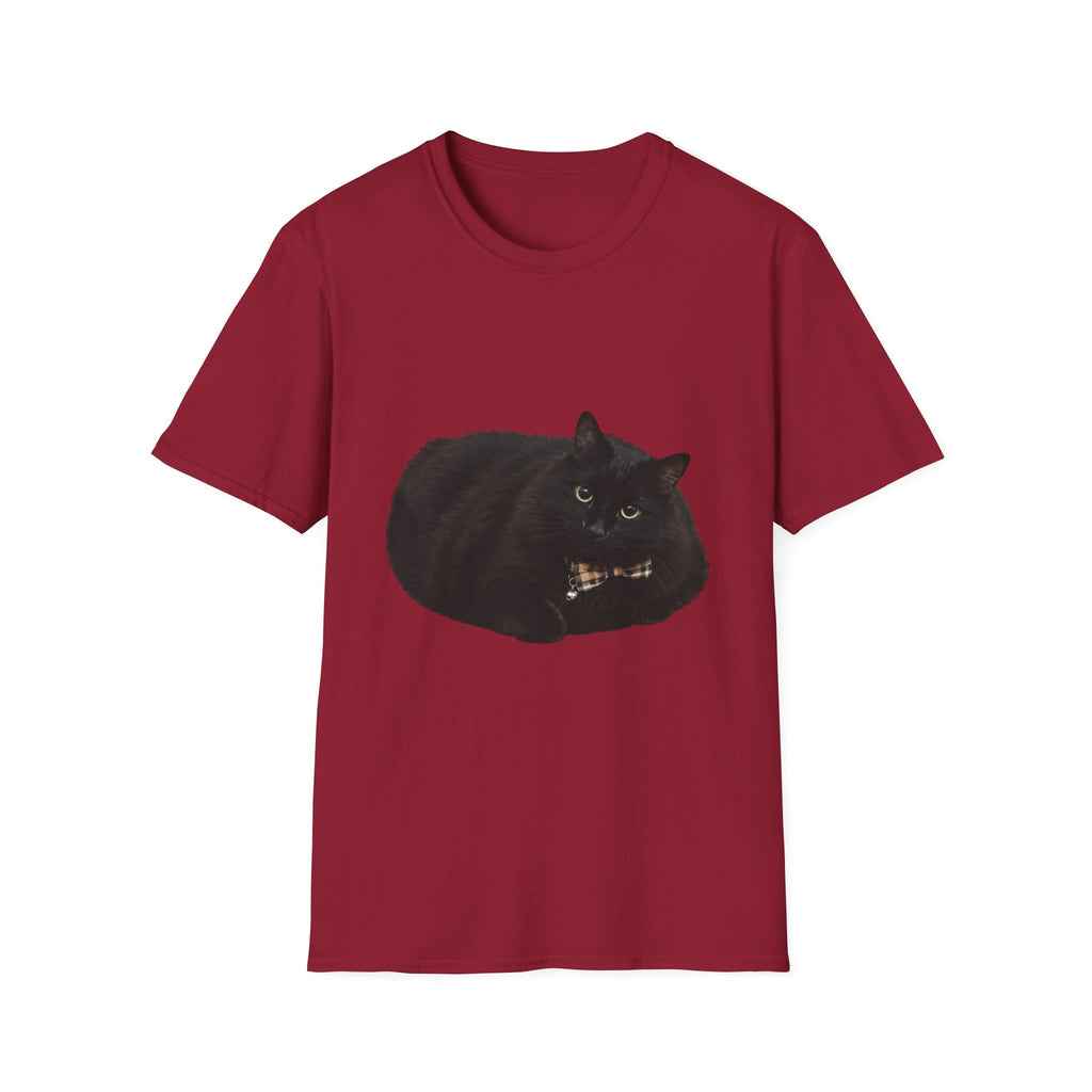 Peeking Black Cat T-Shirt | Minimal Cat Illustration