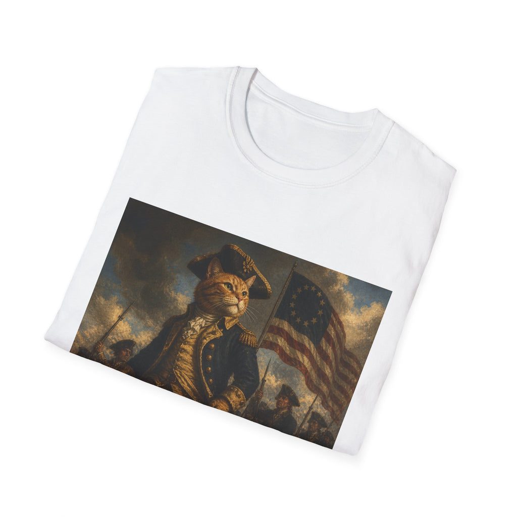 4th of July Revolutionary Fox T-Shirt | American Flag, 1776 Patriotic Design