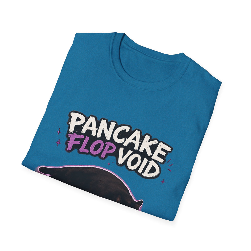 Pancake Flop Void cat graphic T-Shirt | no bones no thoughts just flop