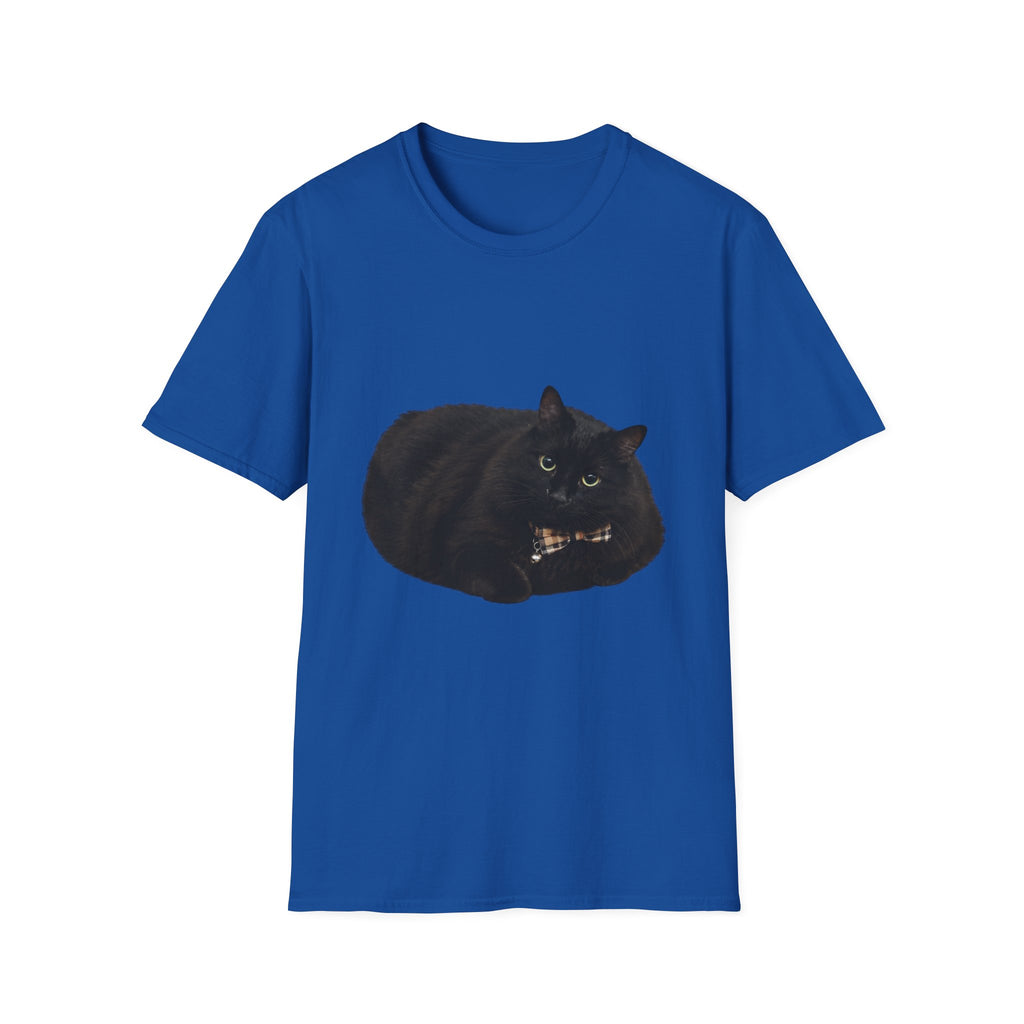 Peeking Black Cat T-Shirt | Minimal Cat Illustration