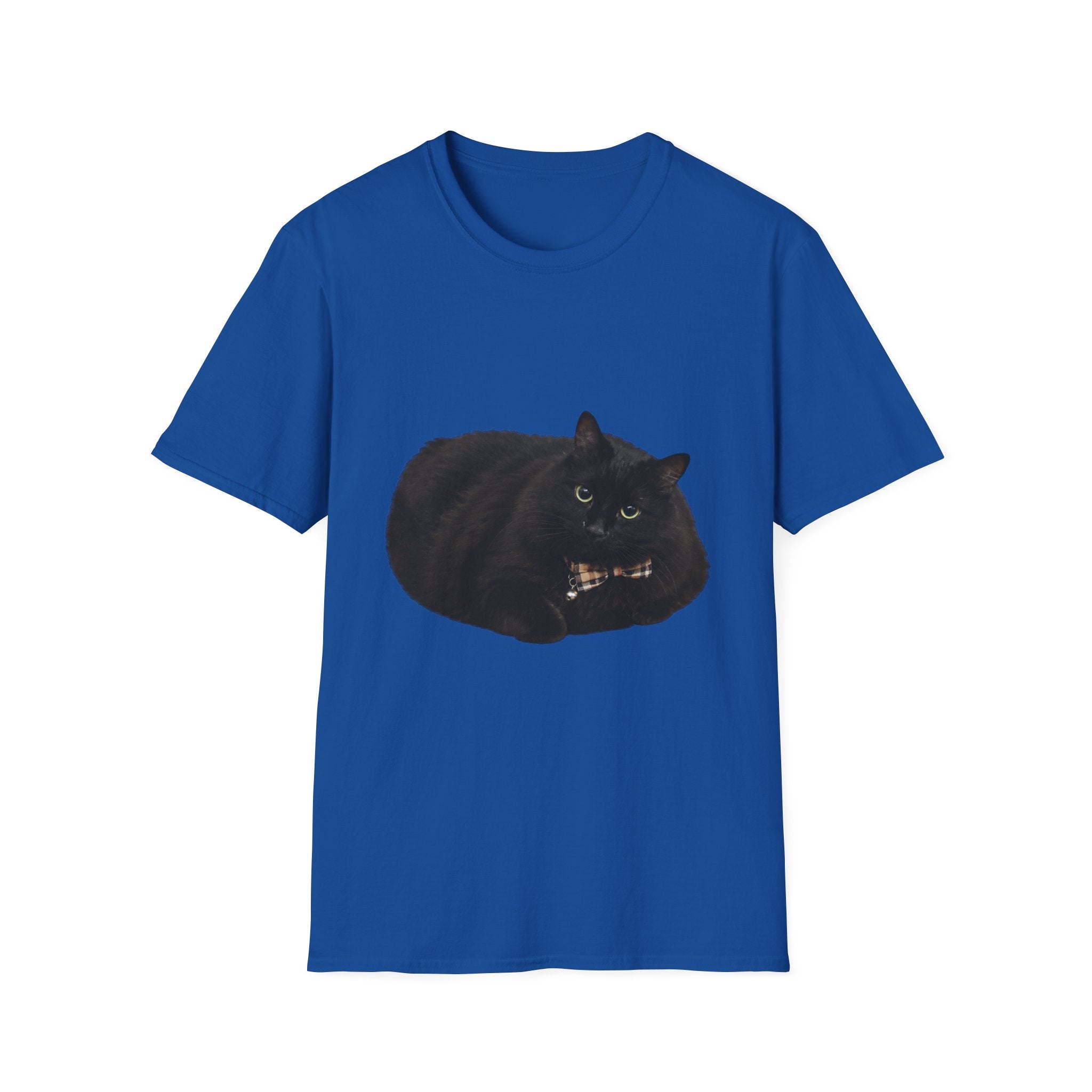 Peeking Black Cat T-Shirt | Minimal Cat Illustration