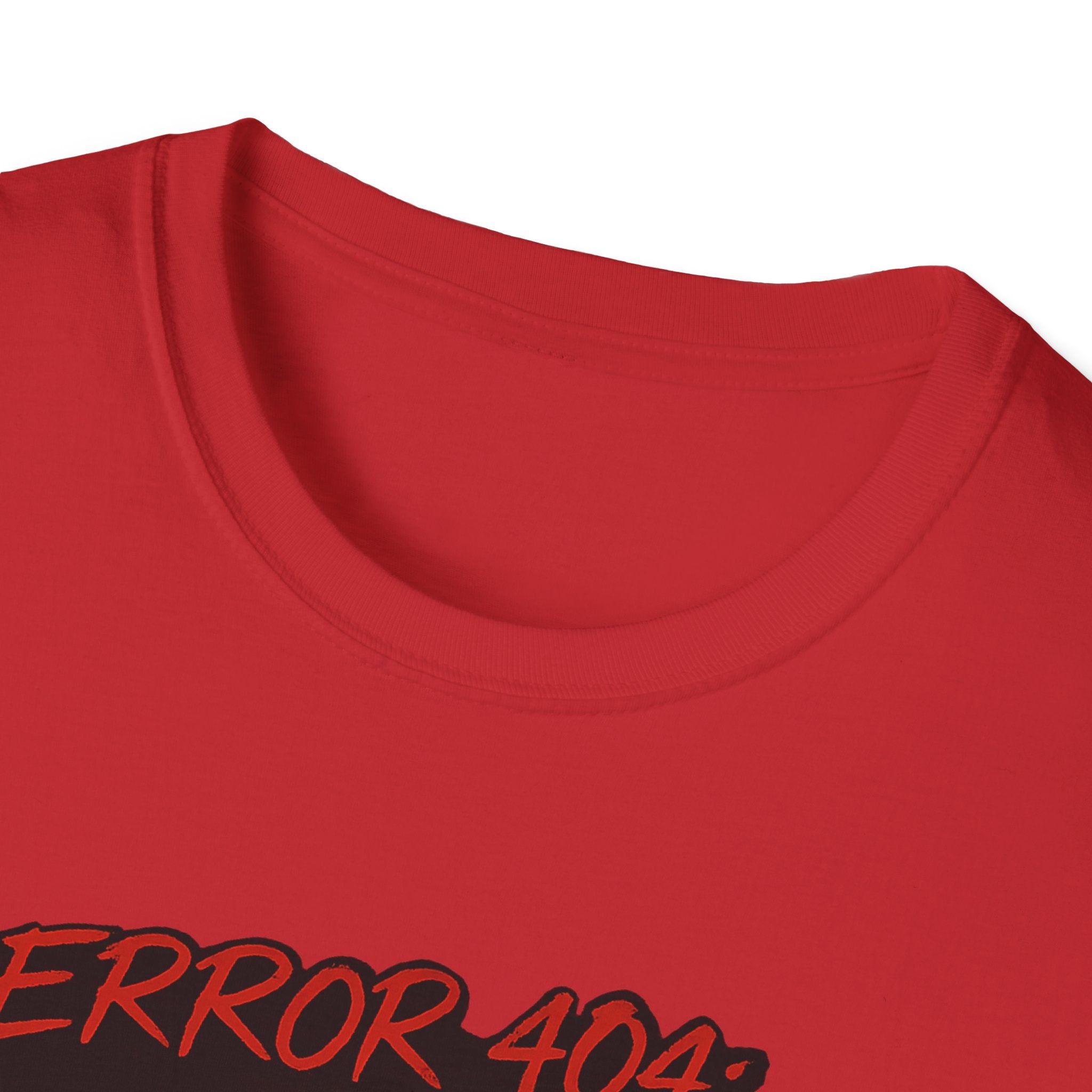 Error 404 Black Cat in Red Flower T-Shirt | Social Battery Not Found