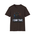 Black Cat with Headphones I Saw That T-Shirt | Funny Cat Tee
