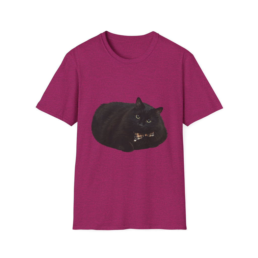 Peeking Black Cat T-Shirt | Minimal Cat Illustration