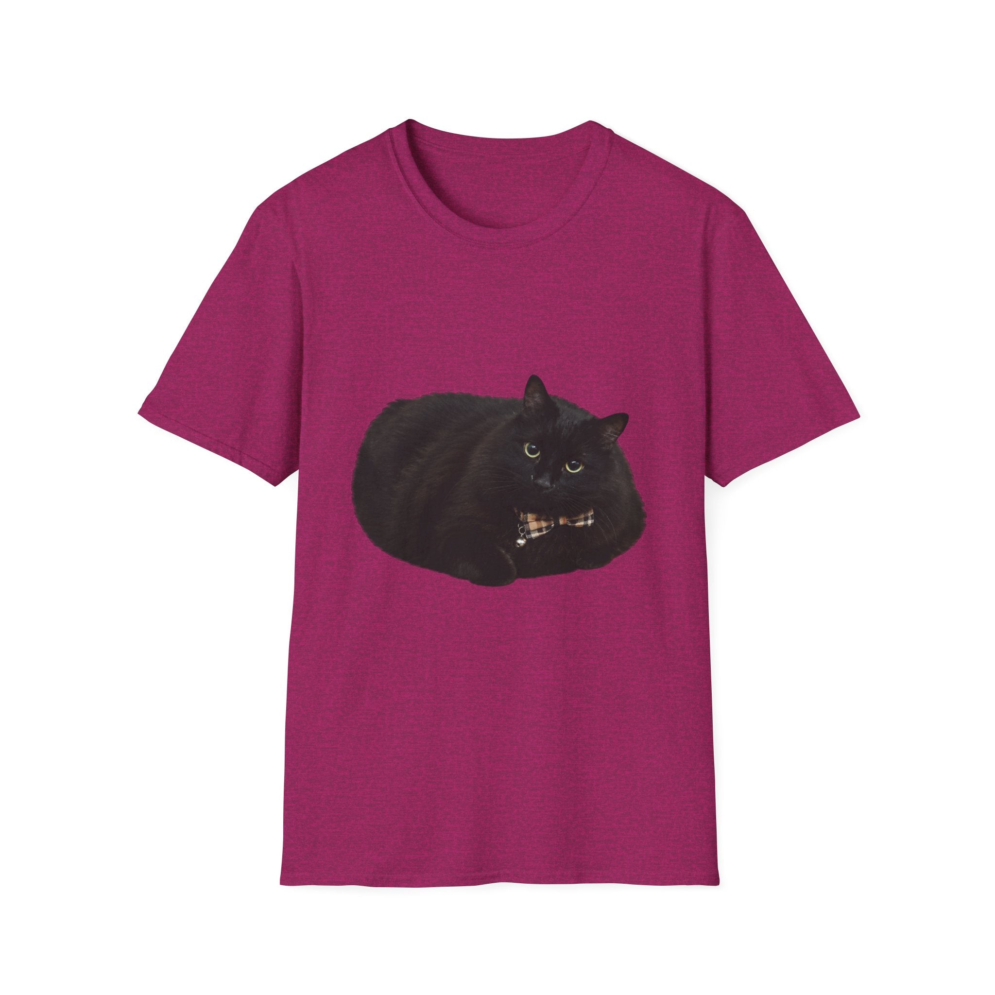 Peeking Black Cat T-Shirt | Minimal Cat Illustration