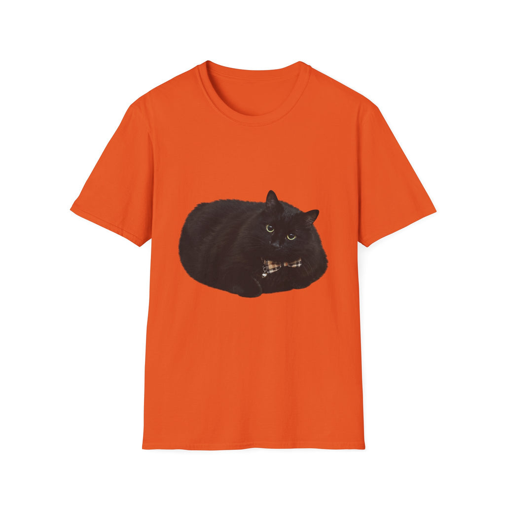 Peeking Black Cat T-Shirt | Minimal Cat Illustration