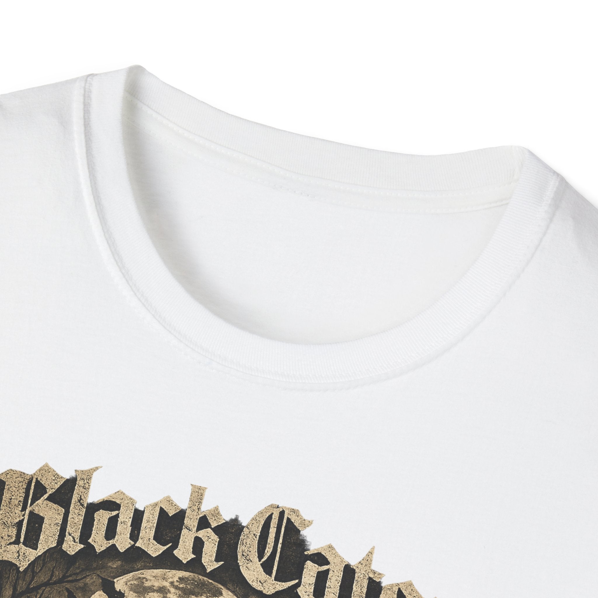 Black Cats & Coffee T-Shirt | Vintage Gothic Cat Illustration, Coffee Lover