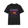 Chaos Coordinator T-Shirt | Retro Sunset Cat Silhouette, Vaporwave