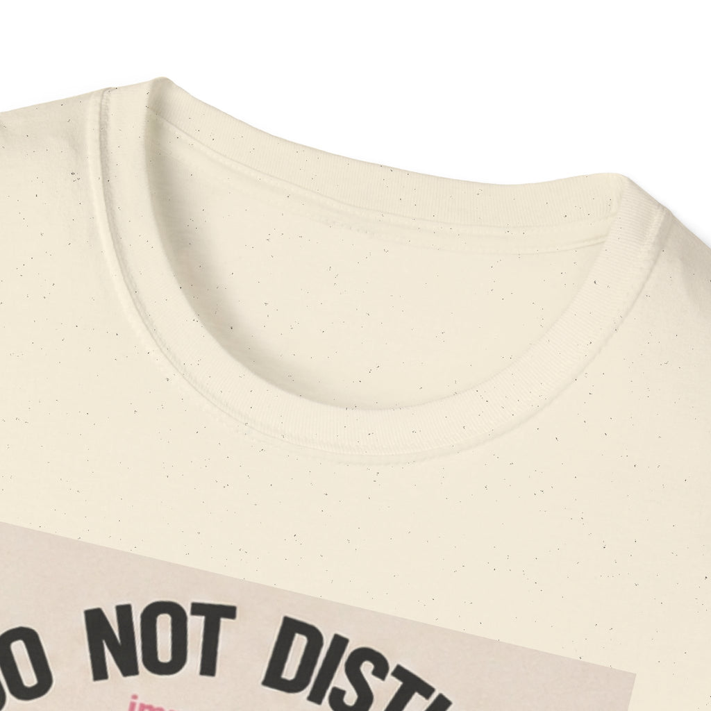 Do Not Disturb Black Cat T-Shirt | Sleeping Cat Graphic Tee, Retro Pink Moon